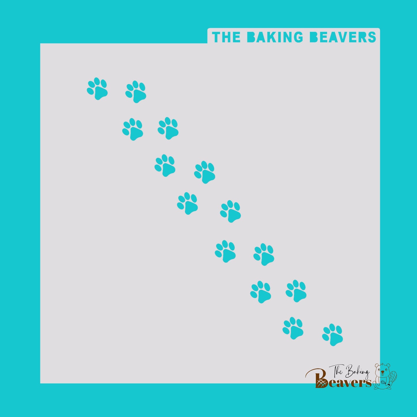Animal Tracks/Paw prints Stencil