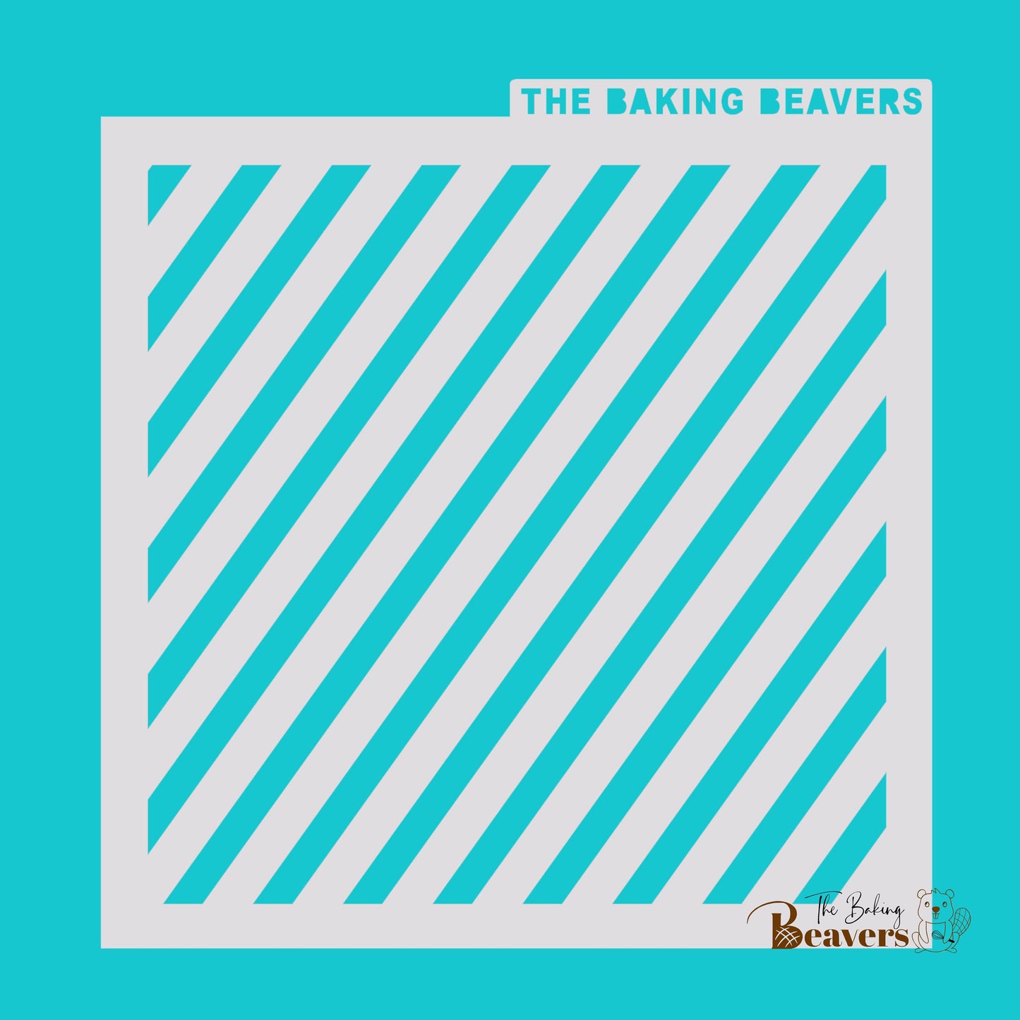 Diagonal Stripes Stencil (3 size options)