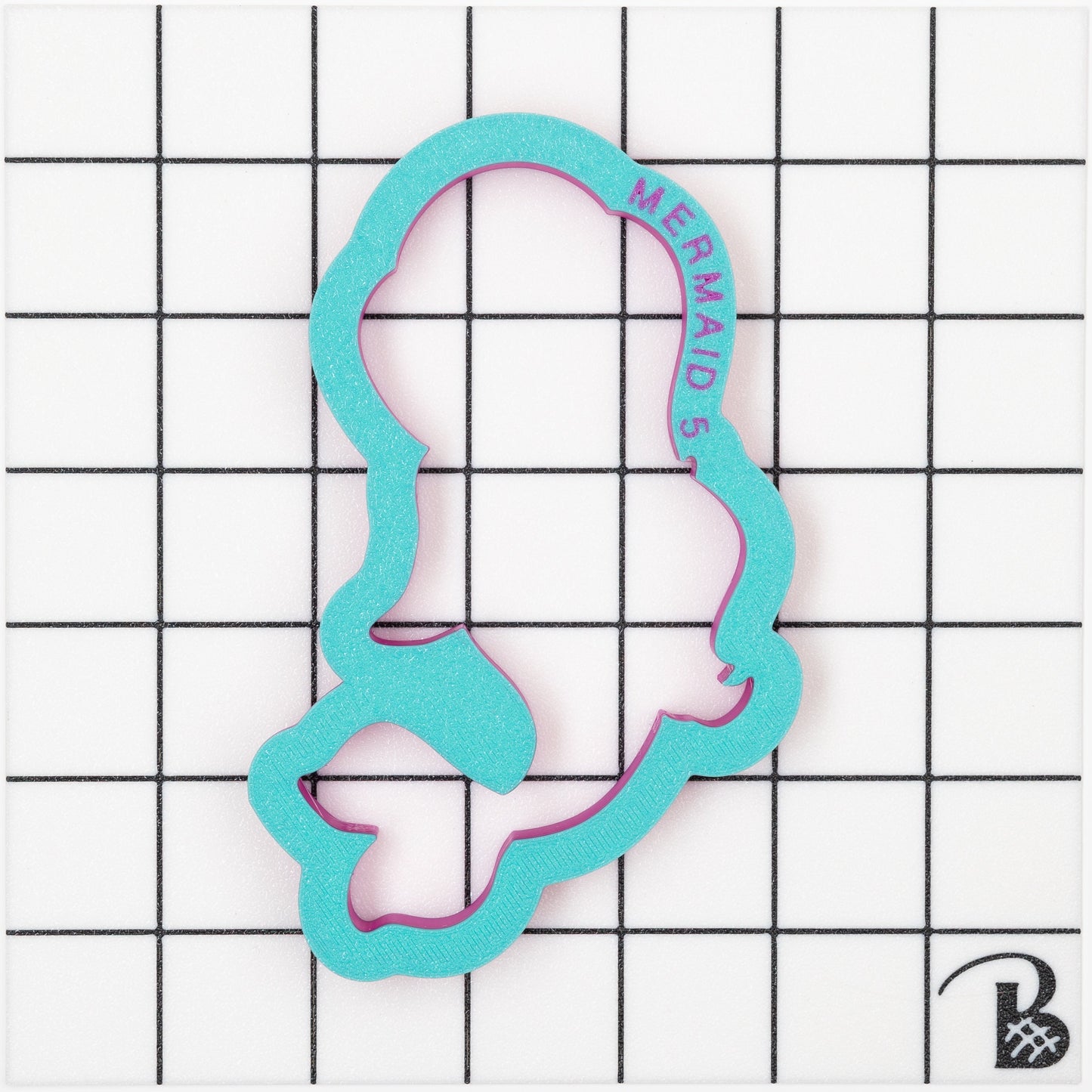 Mermaid (Upright) Cookie Cutter (recommend sizing UP)