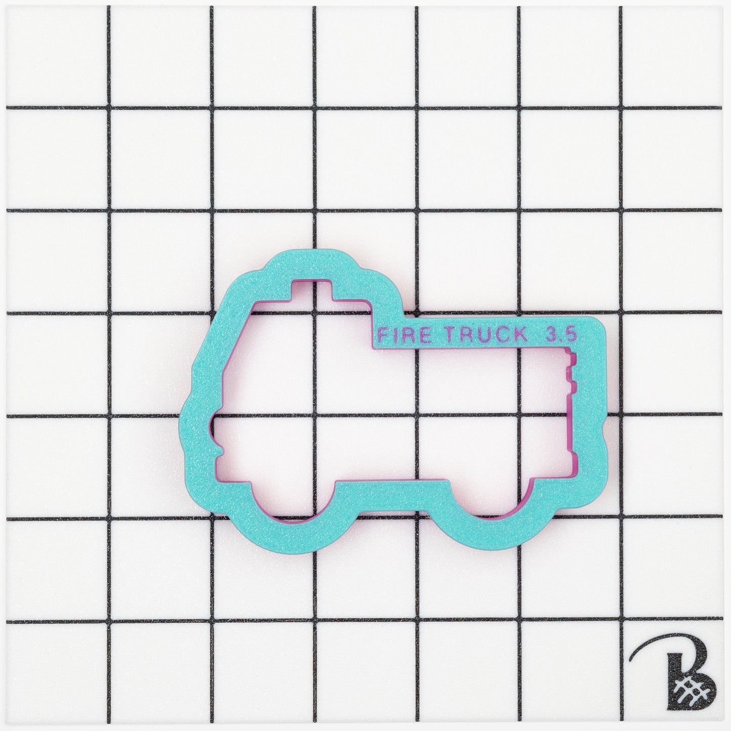 Fire Truck Cookie Cutter (recommend sizing up)