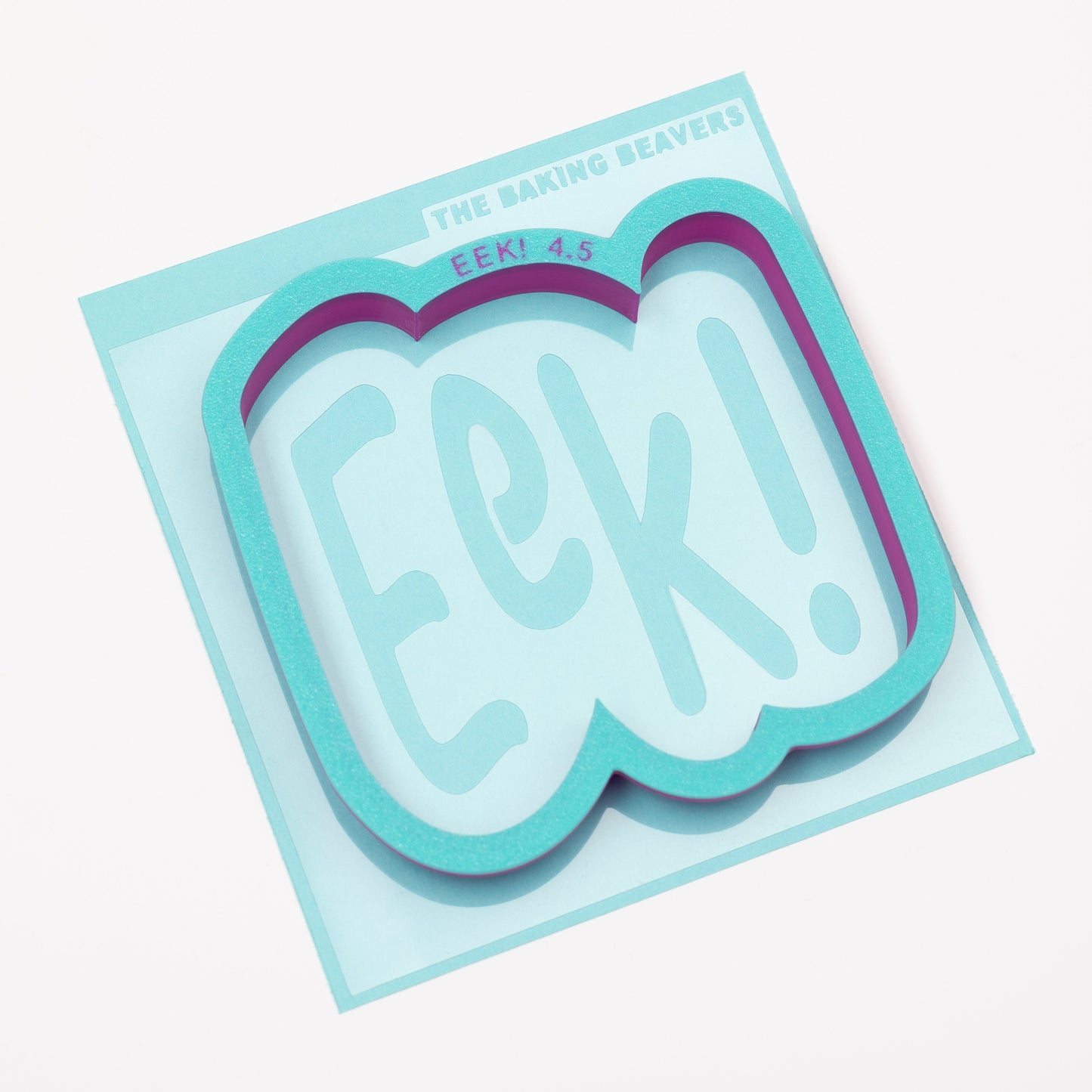 Eek! Text Cookie Cutter (With or Without Stencil)