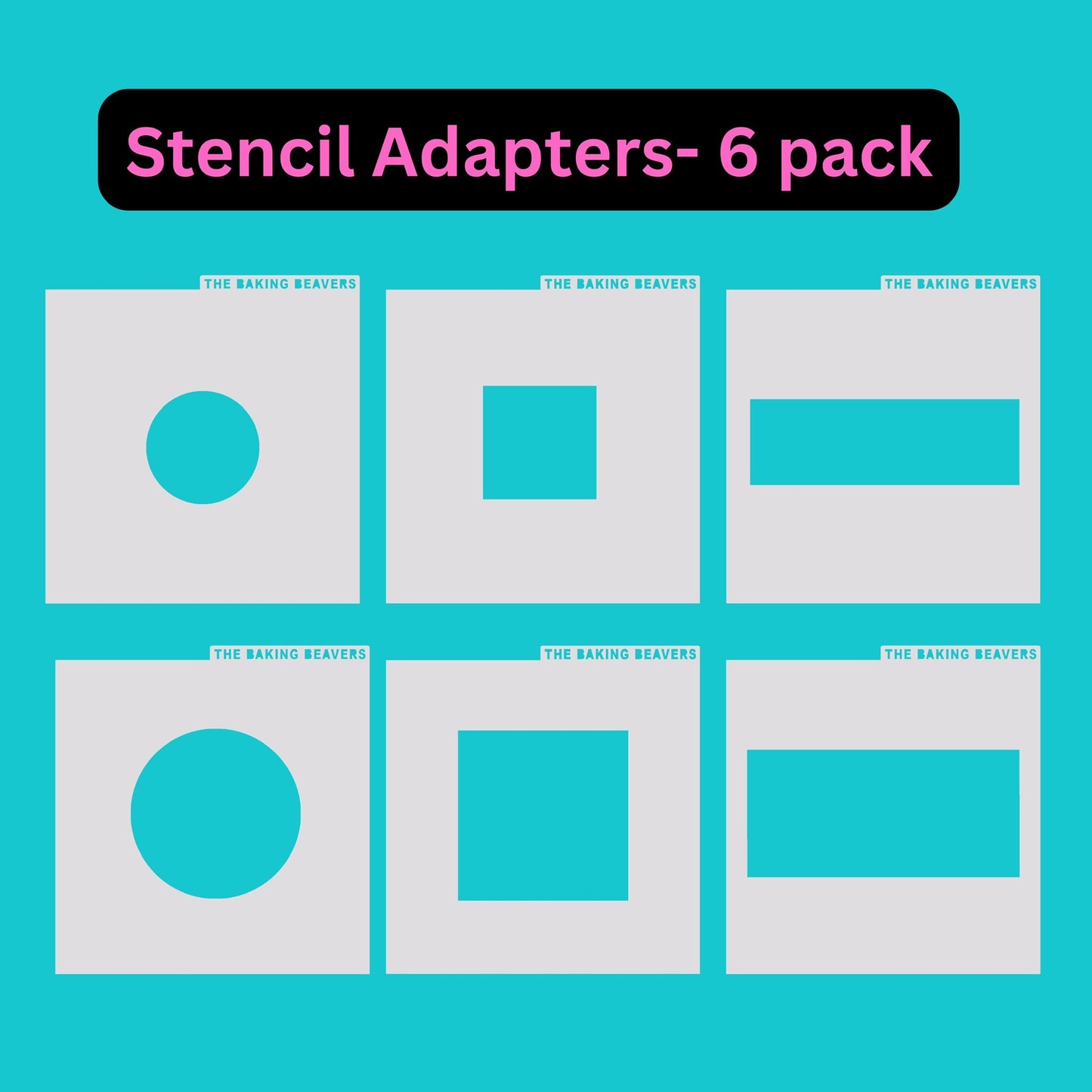 Mylar Stencil Adapters (6 piece set)