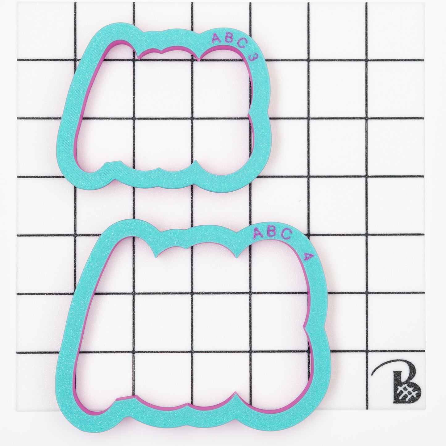 ABC Plaque Cookie Cutter (optional stencil)