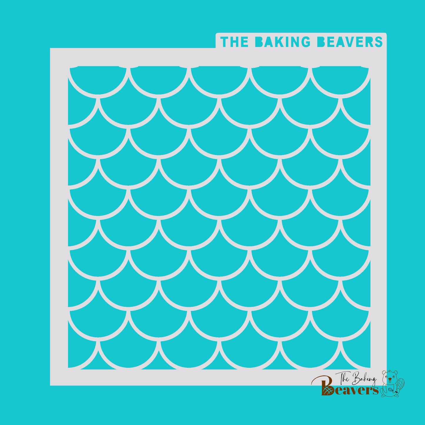 Mermaid/Fish Scale Pattern Stencil (2 size options)