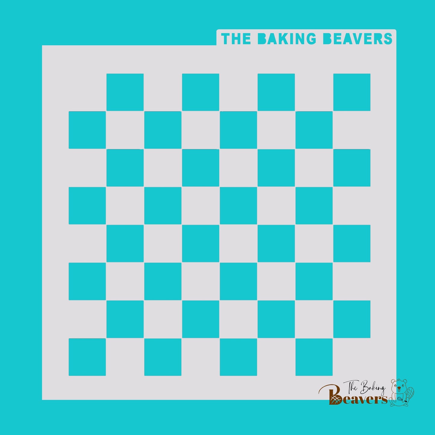 Checkerboard Pattern Stencil (2 size options)