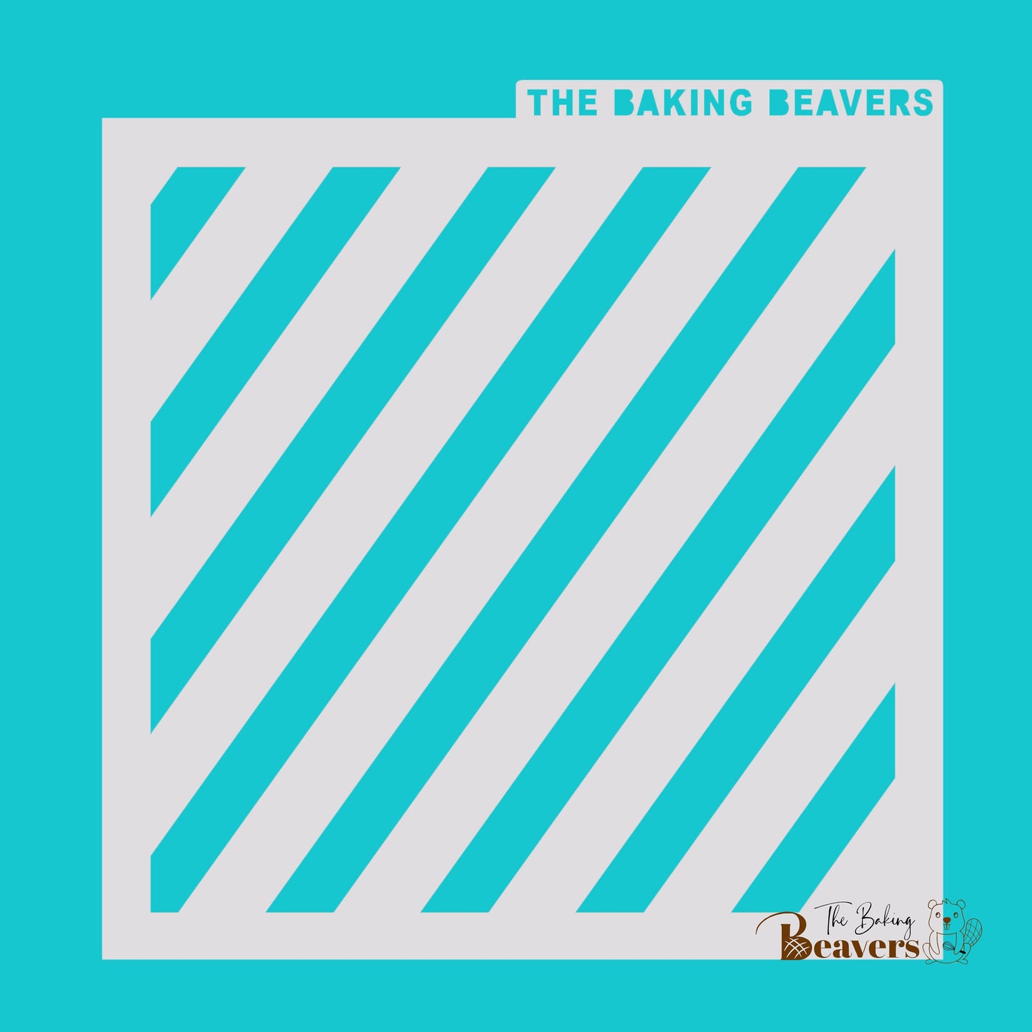 Diagonal Stripes Stencil (3 size options)