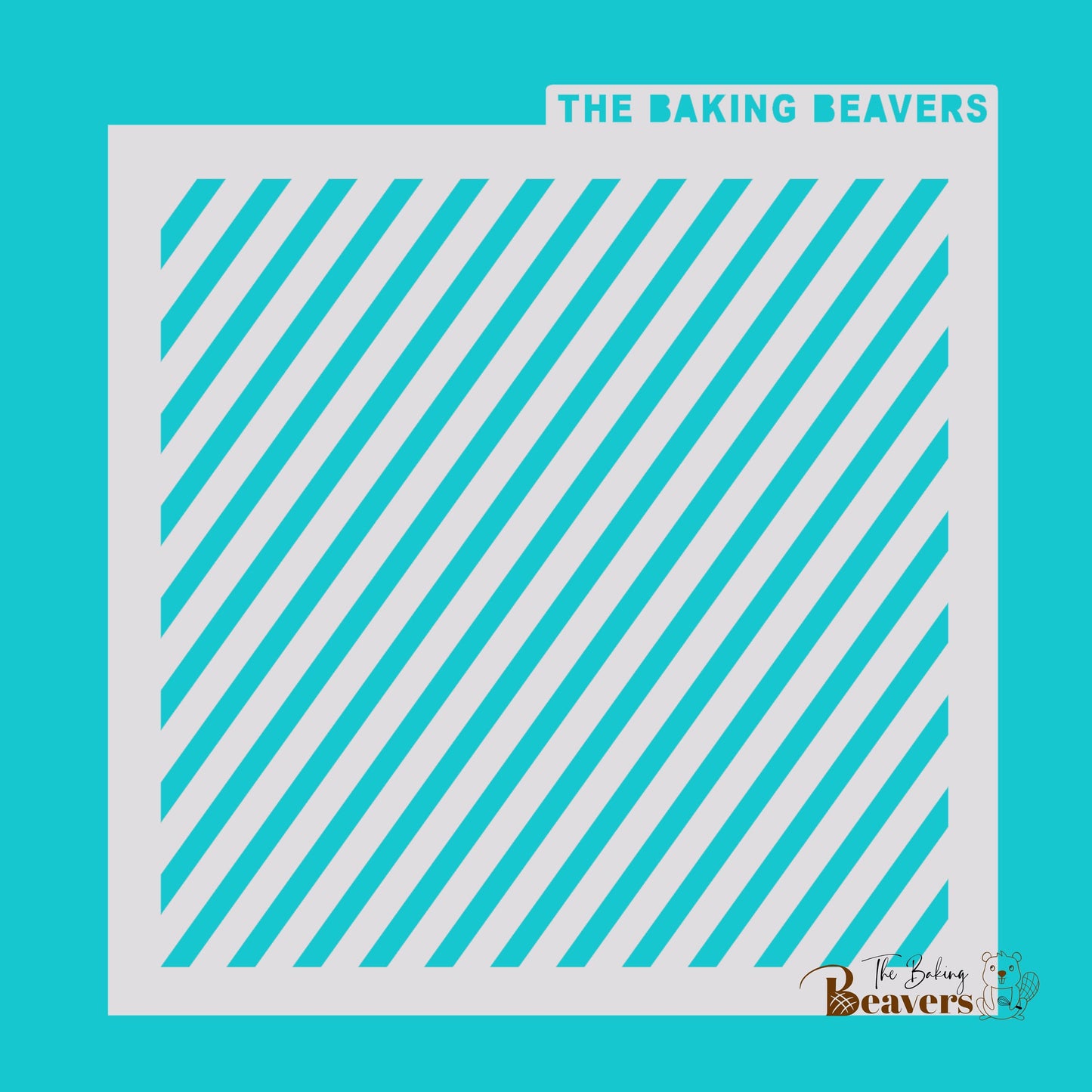 Diagonal Stripes Stencil (3 size options)