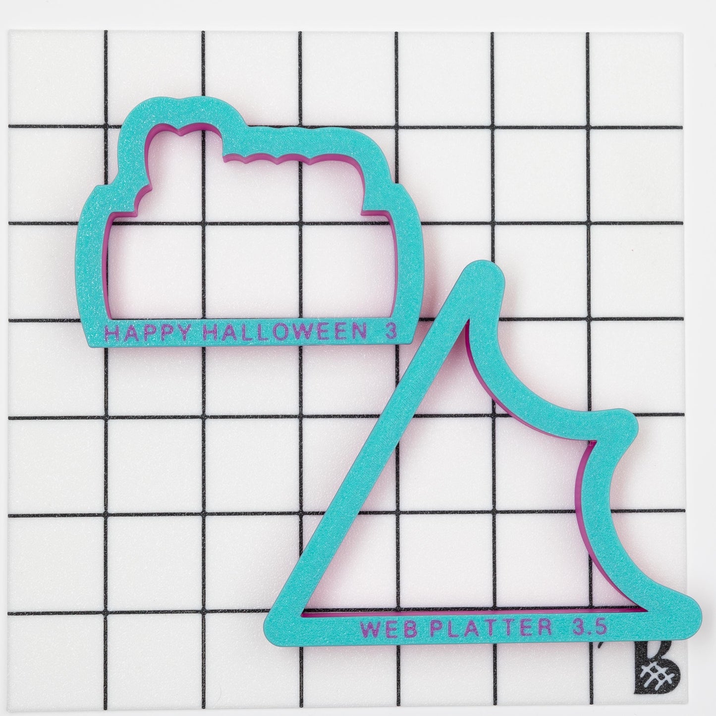 Cookie Platter Spider Web & Plaque Set (B) (Comes with 2 Cookie Cutters)