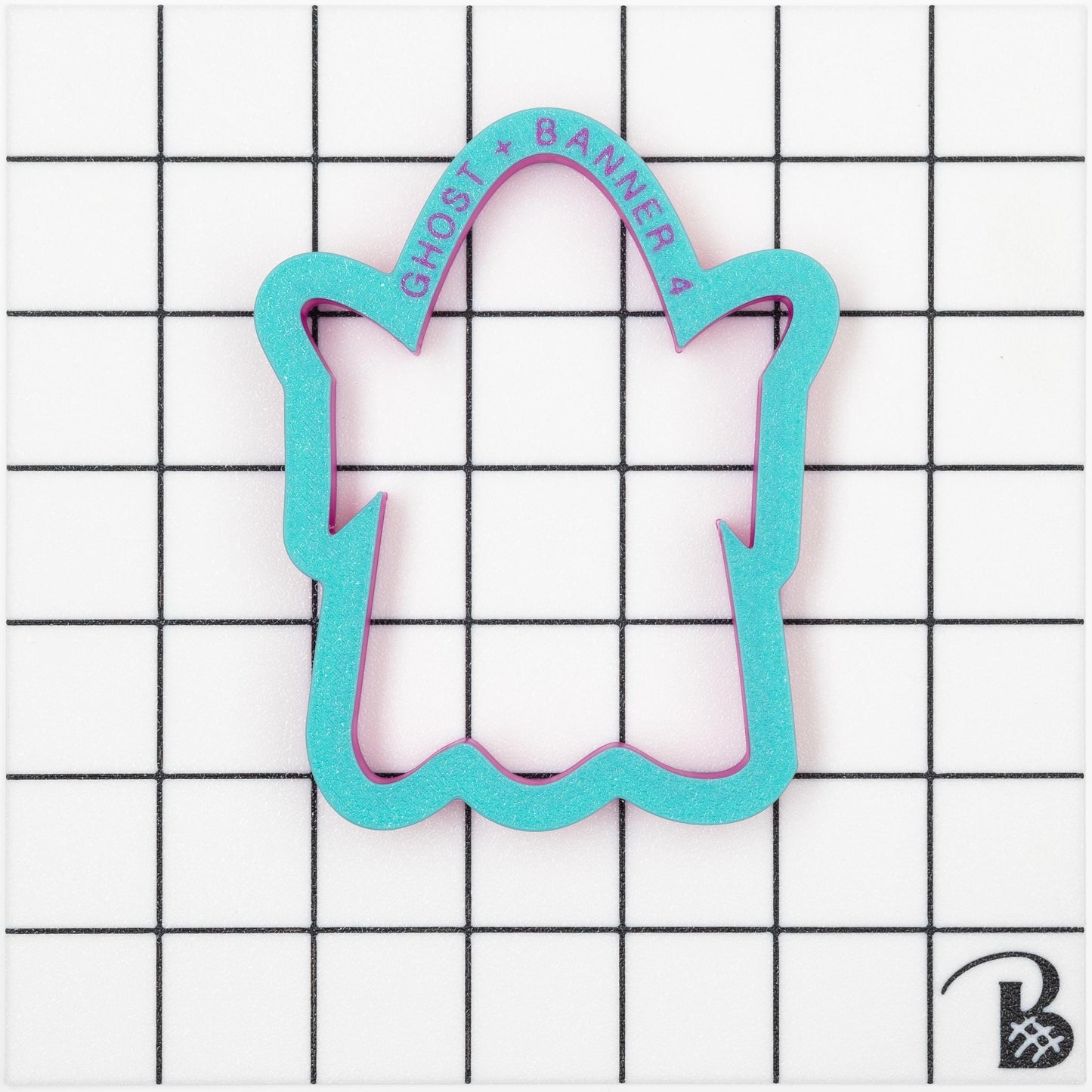 Ghost with 'boo' Banner Cookie Cutter