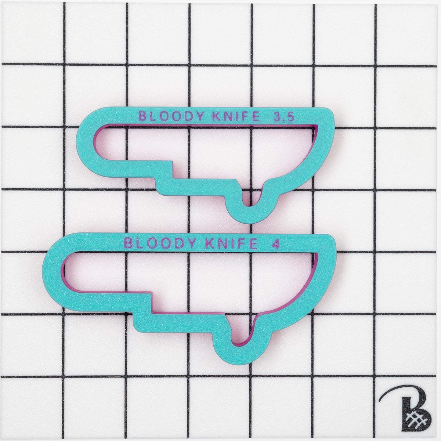 Knife with Blood Cookie Cutter (recommend sizing up)
