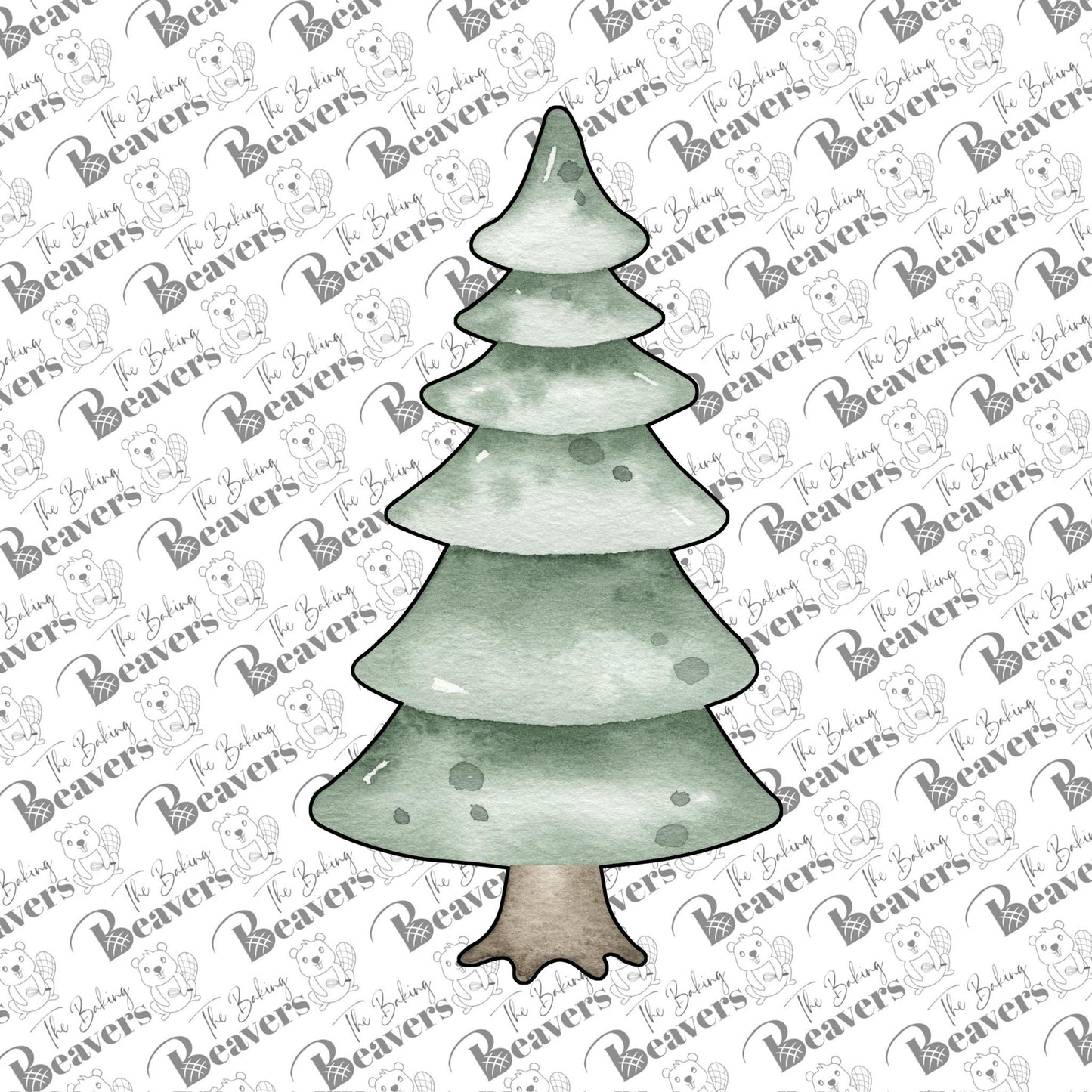 Realistic Pine Tree Cookie Cutter (recommend sizing up)
