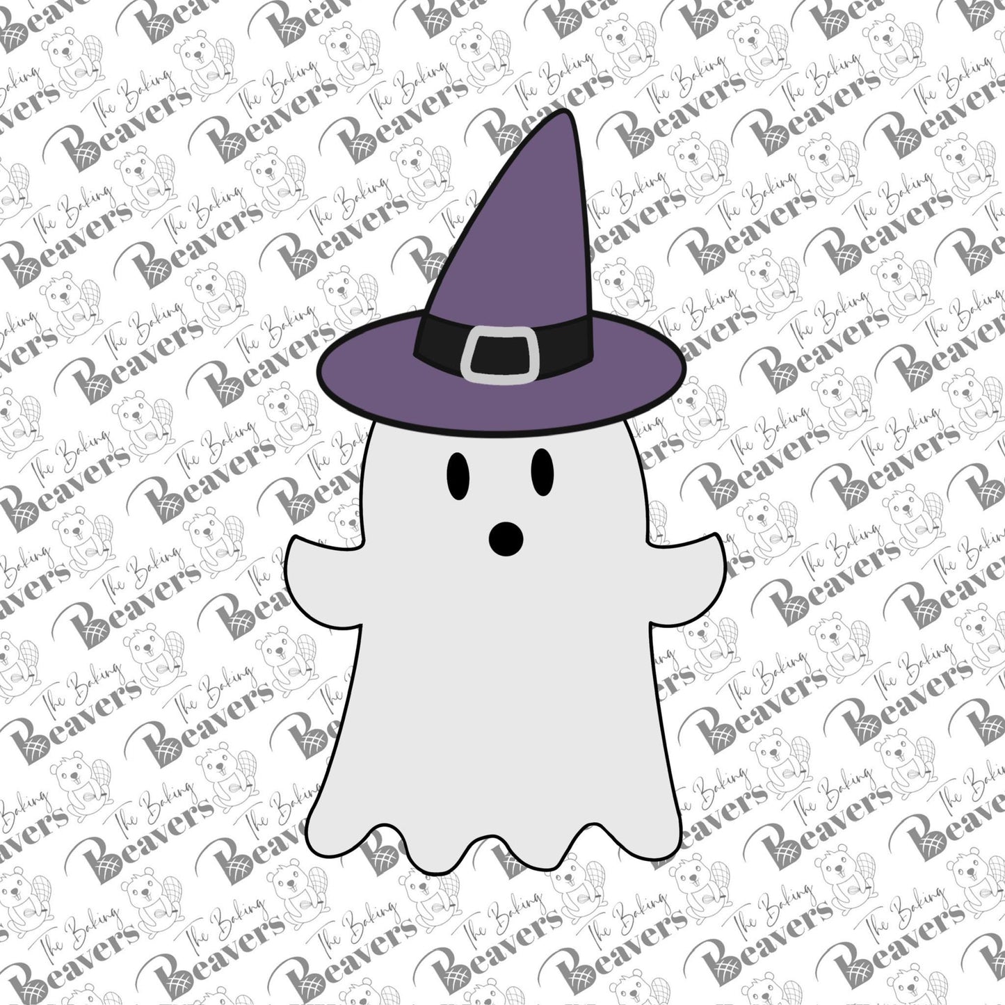 Ghost with Witch Hat Cookie Cutter