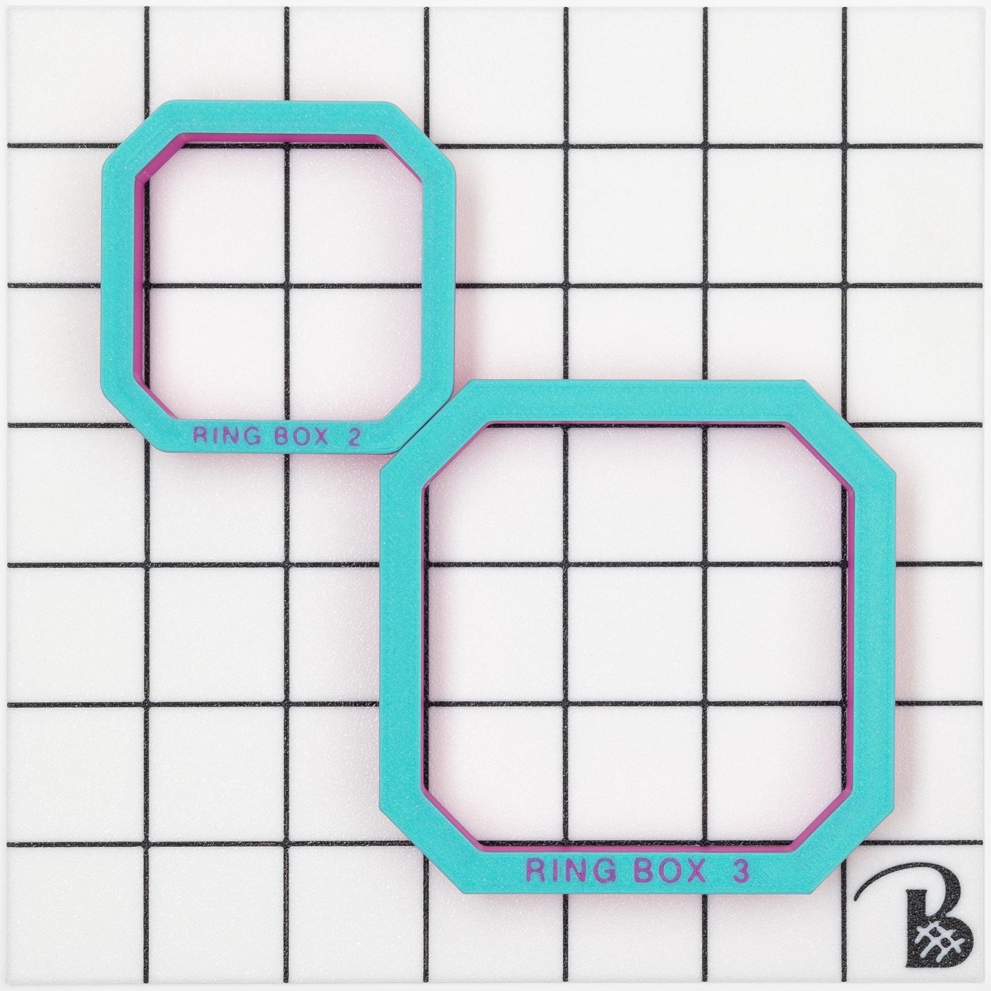 Engagement Ring Box | Square with Cut Corners Cookie Cutter (recommend sizing down)