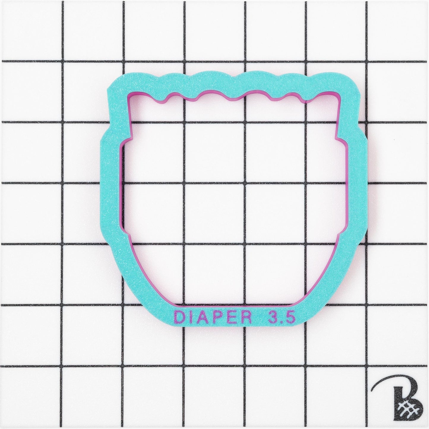 Diaper Cookie Cutter (recommend sizing down)