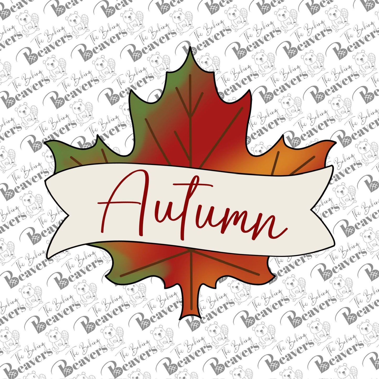 Maple Leaf + Banner Cookie Cutter