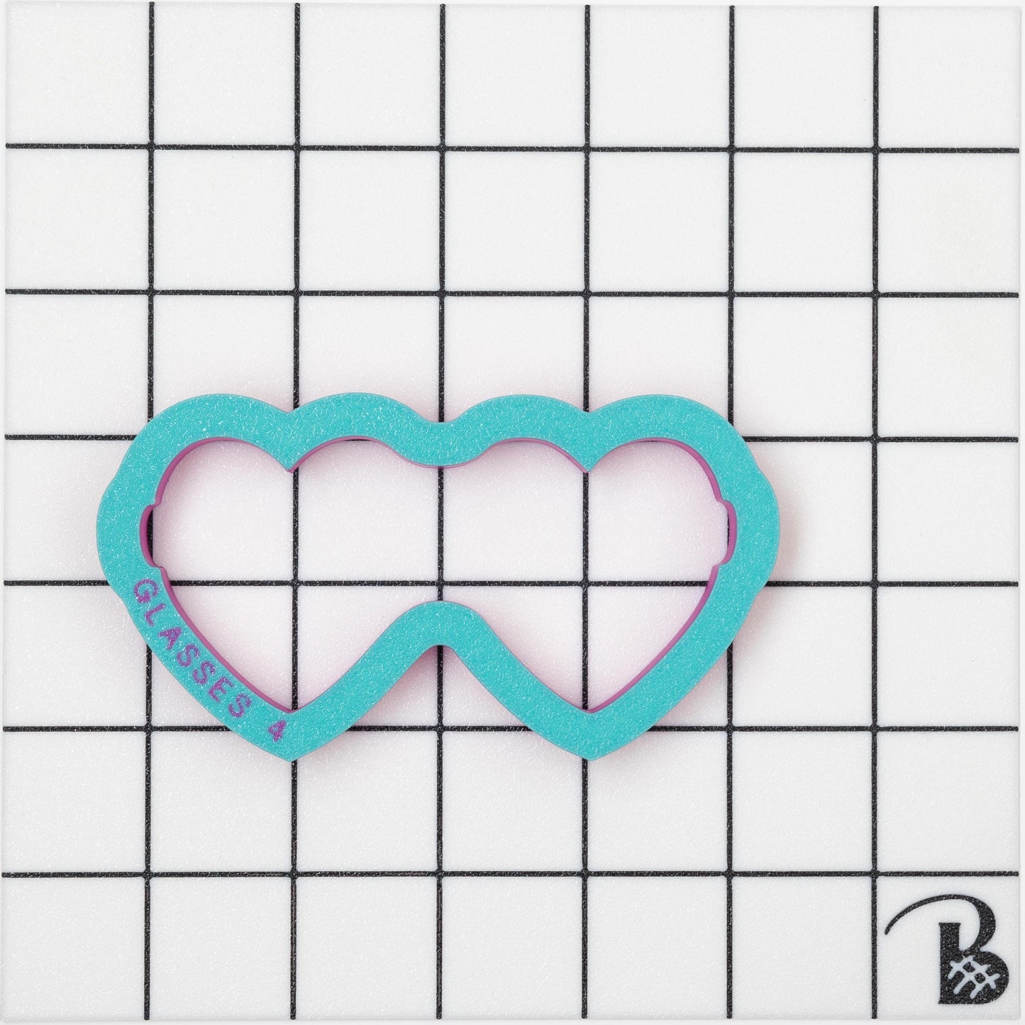 Heart Sunglasses Cookie Cutter - Updated Design