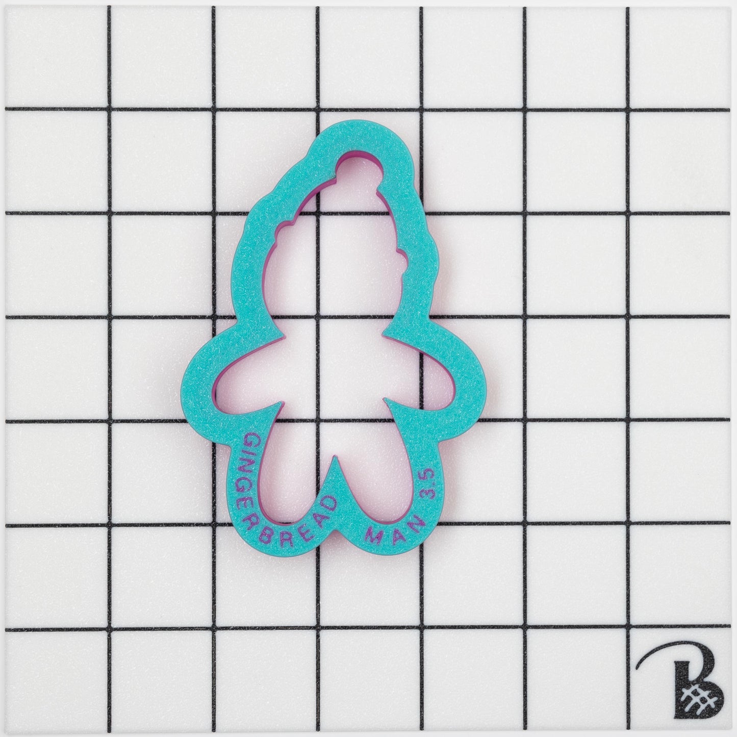 Gingerbread Man with Winter Hat Cookie Cutter (recommend sizing up)