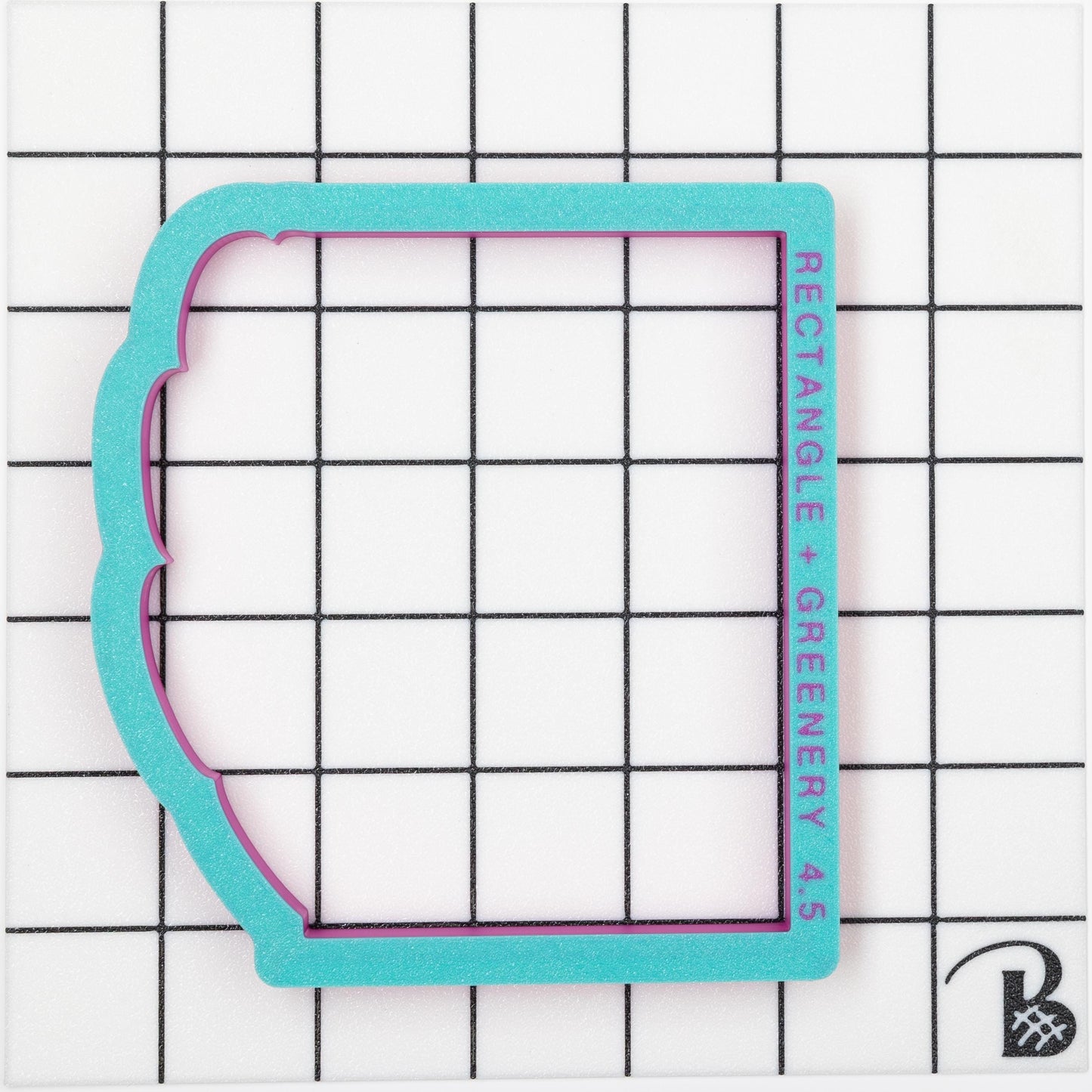 Rectangle with Greenery Plaque Cookie Cutter
