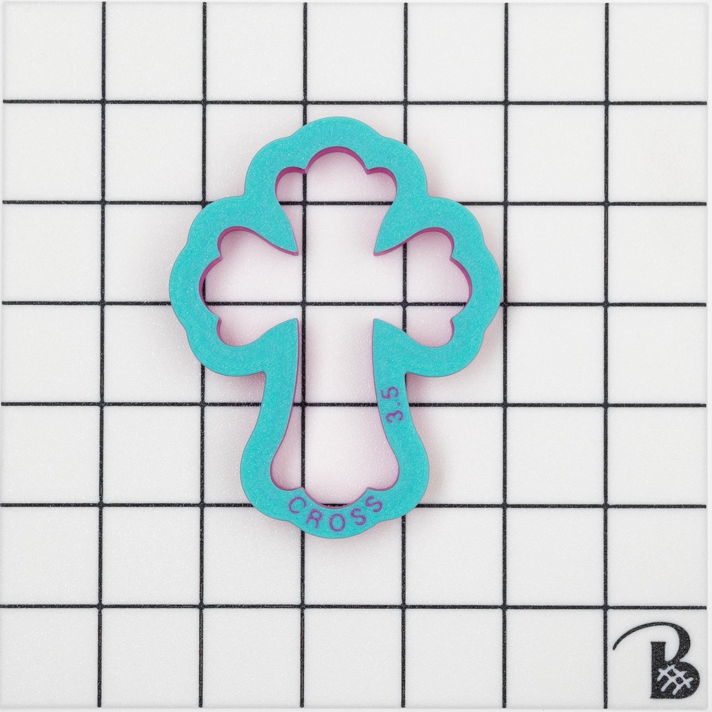 Fancy Cross Cookie Cutter (recommend sizing up)