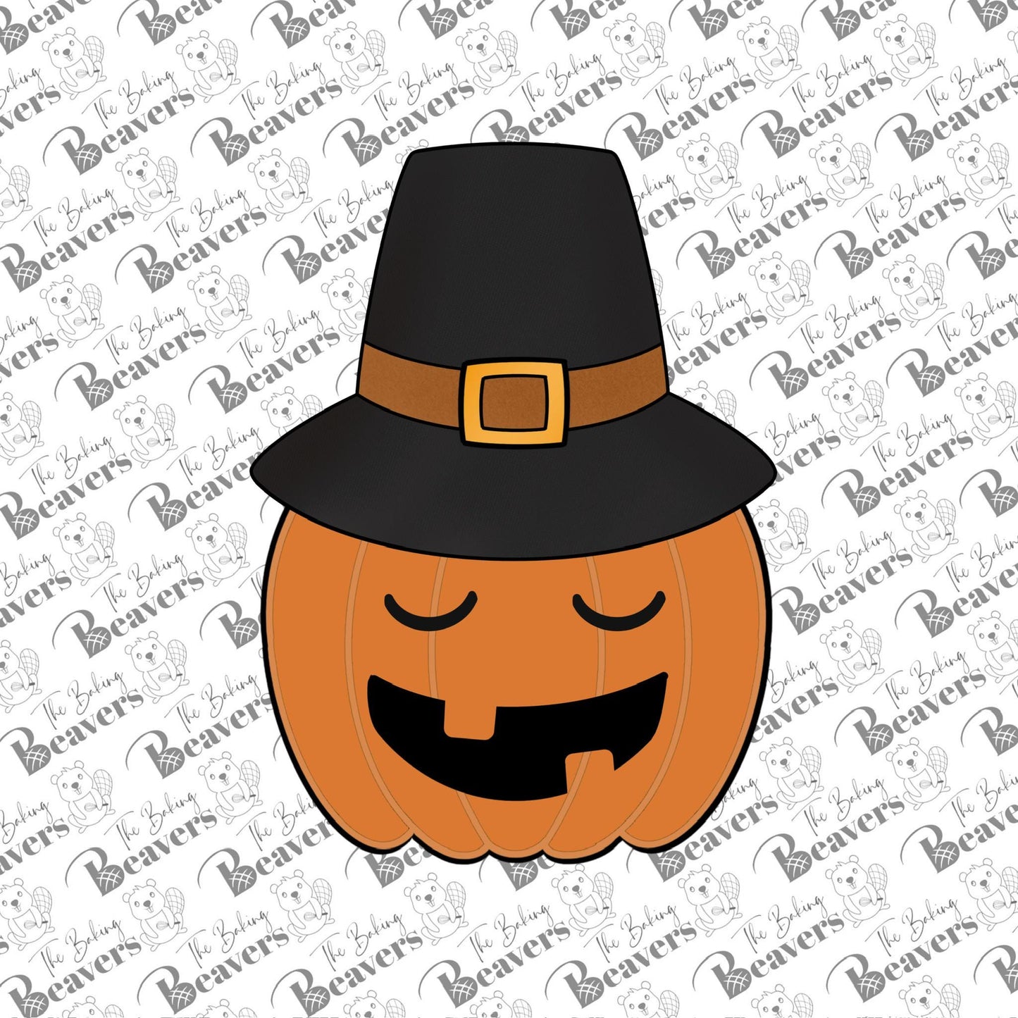 Pilgrim Pumpkin Cookie Cutter