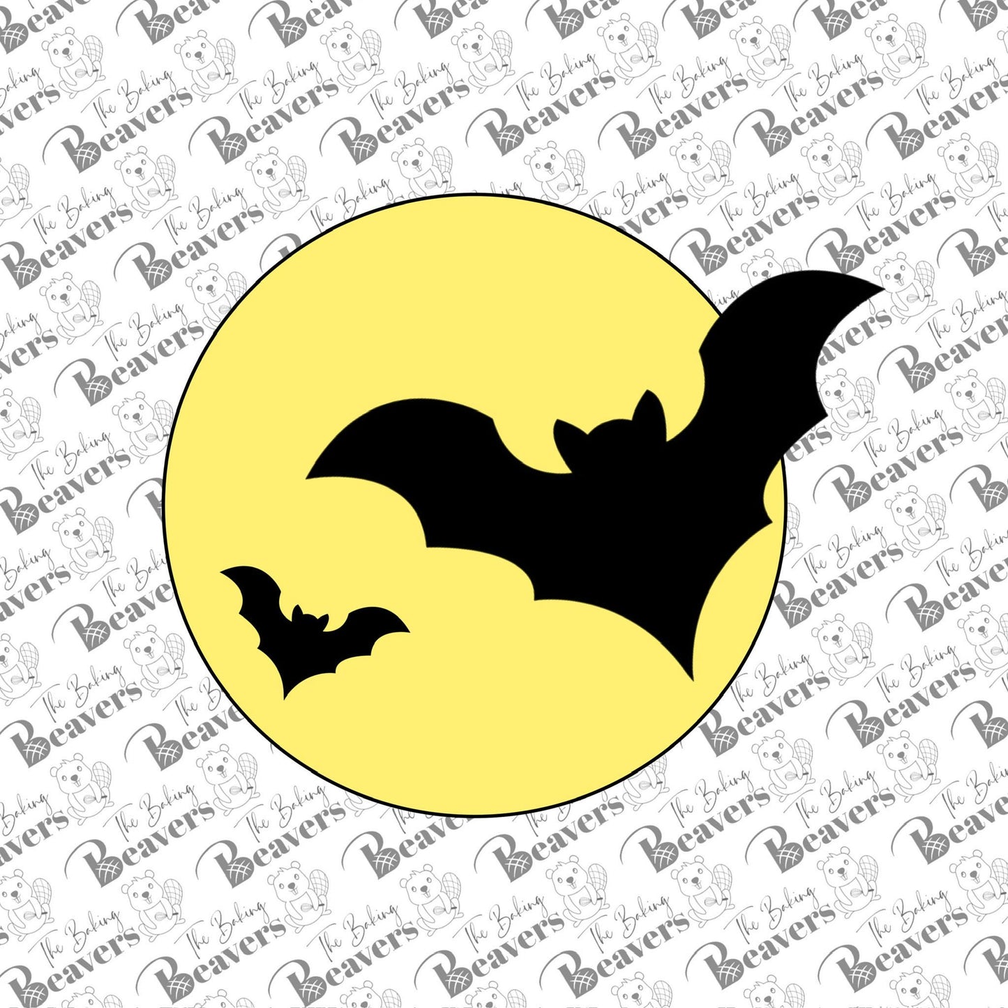 Full Moon with Bat Cookie Cutter