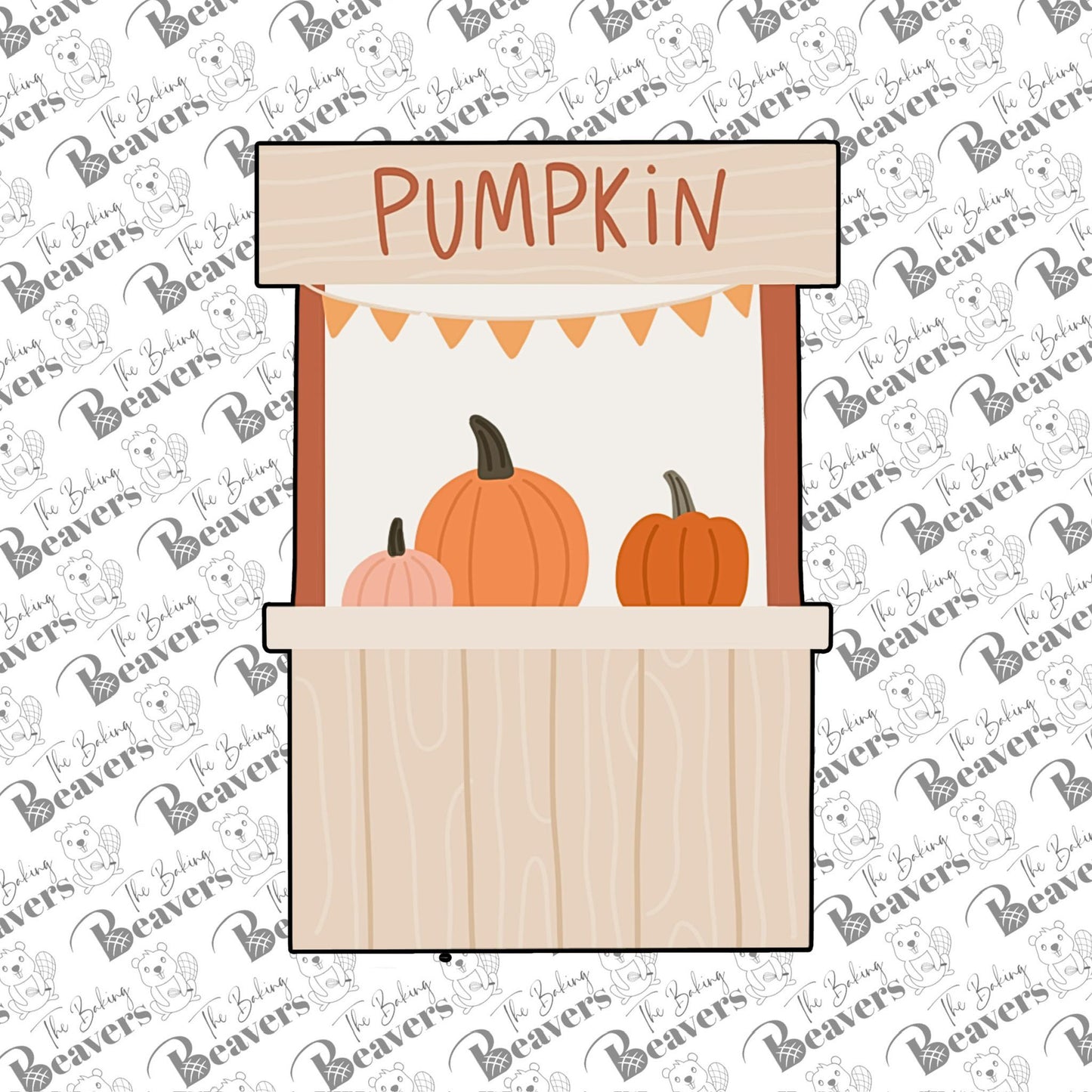 Pumpkin Stand Cookie Cutter