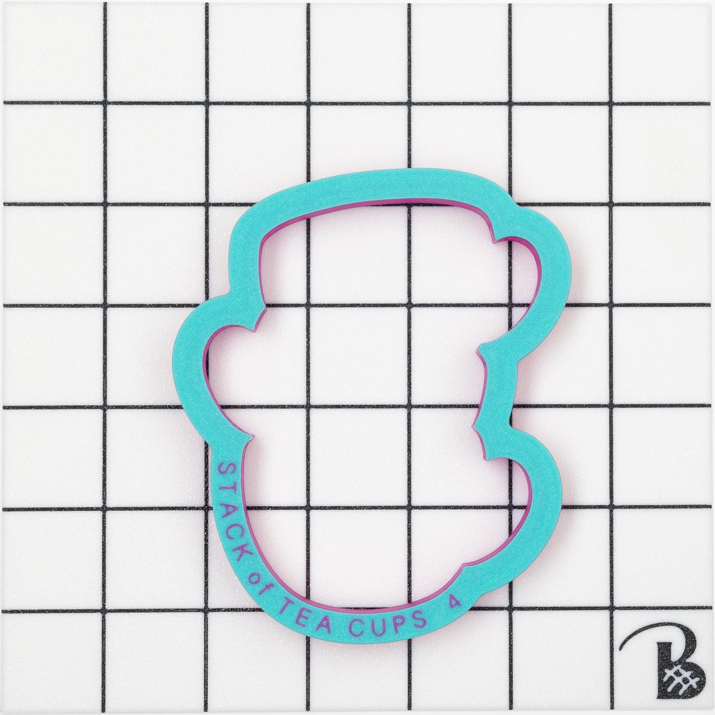 Stack of Tea Cups Cookie Cutter