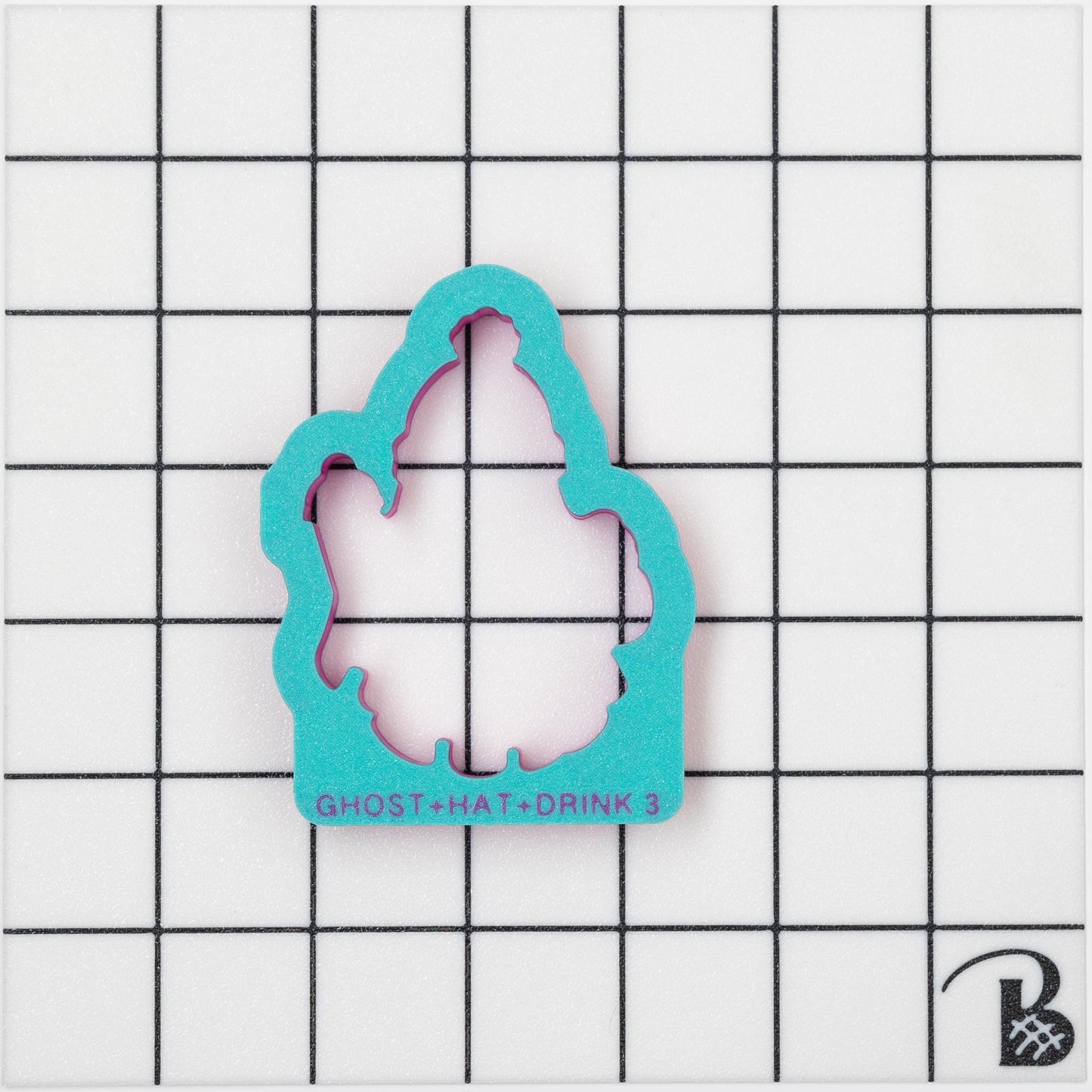 Ghost with Beanie and Drink Cookie Cutter