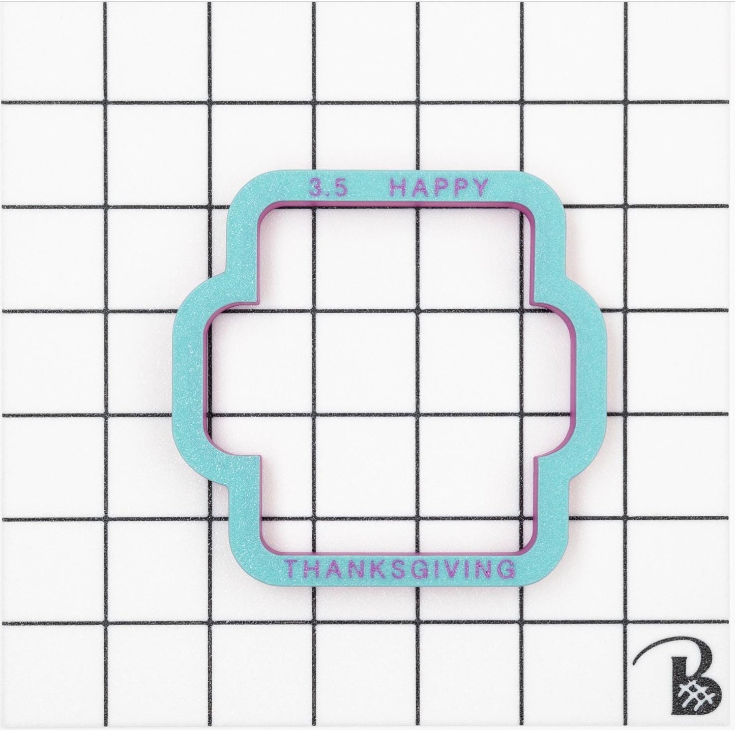 Happy Thanksgiving Text Cookie Cutter (optional Stencil)