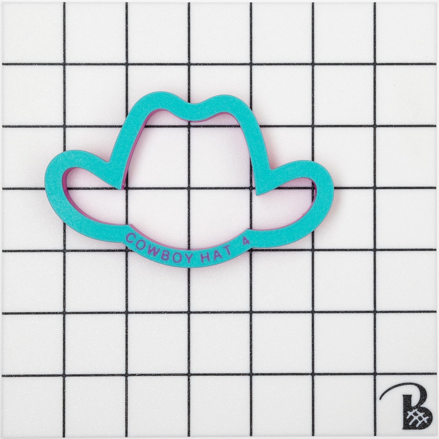 Front-View Cowboy Hat Cookie Cutter (recommend sizing up)