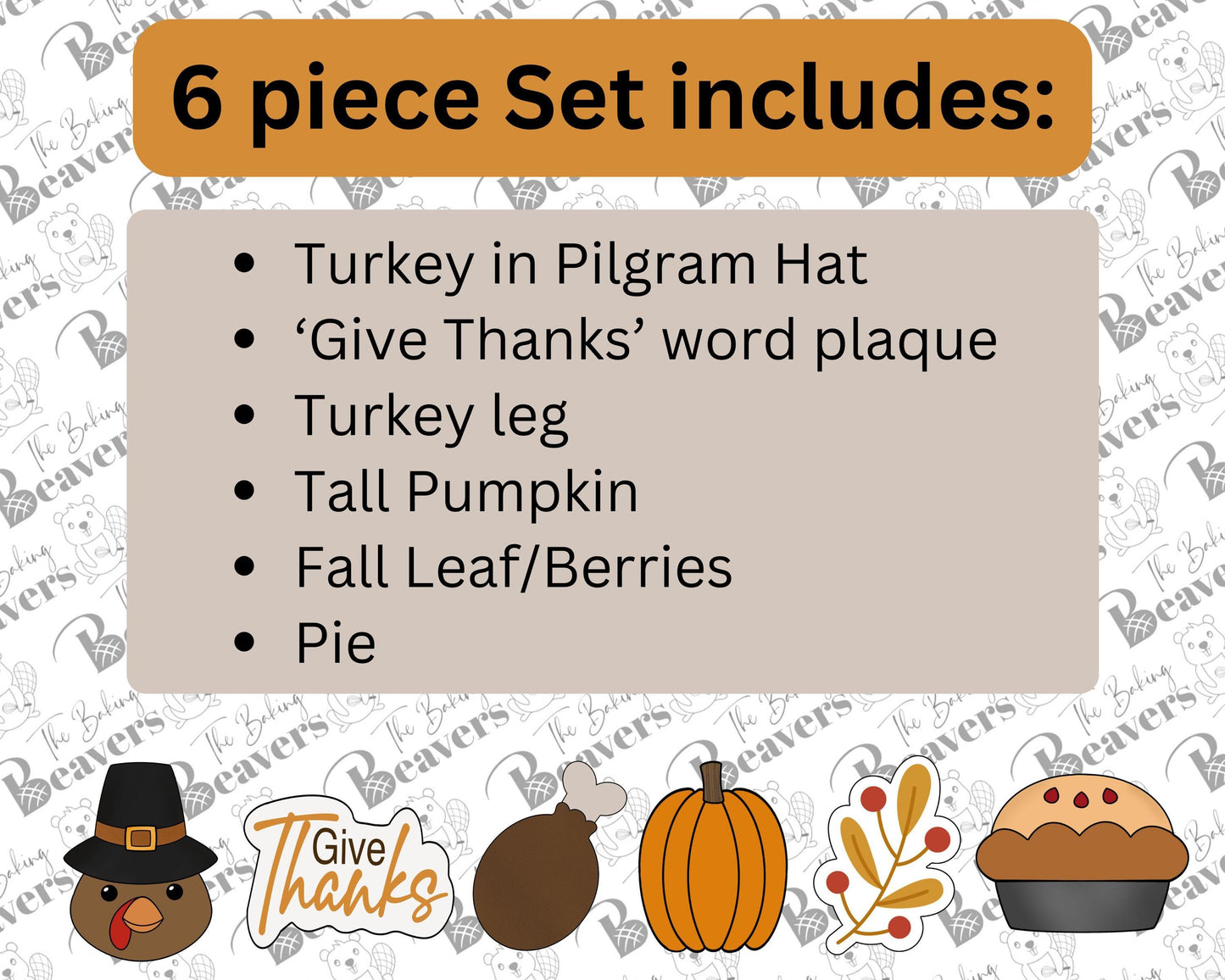 Thanksgiving Set (B) - (Set of 6)