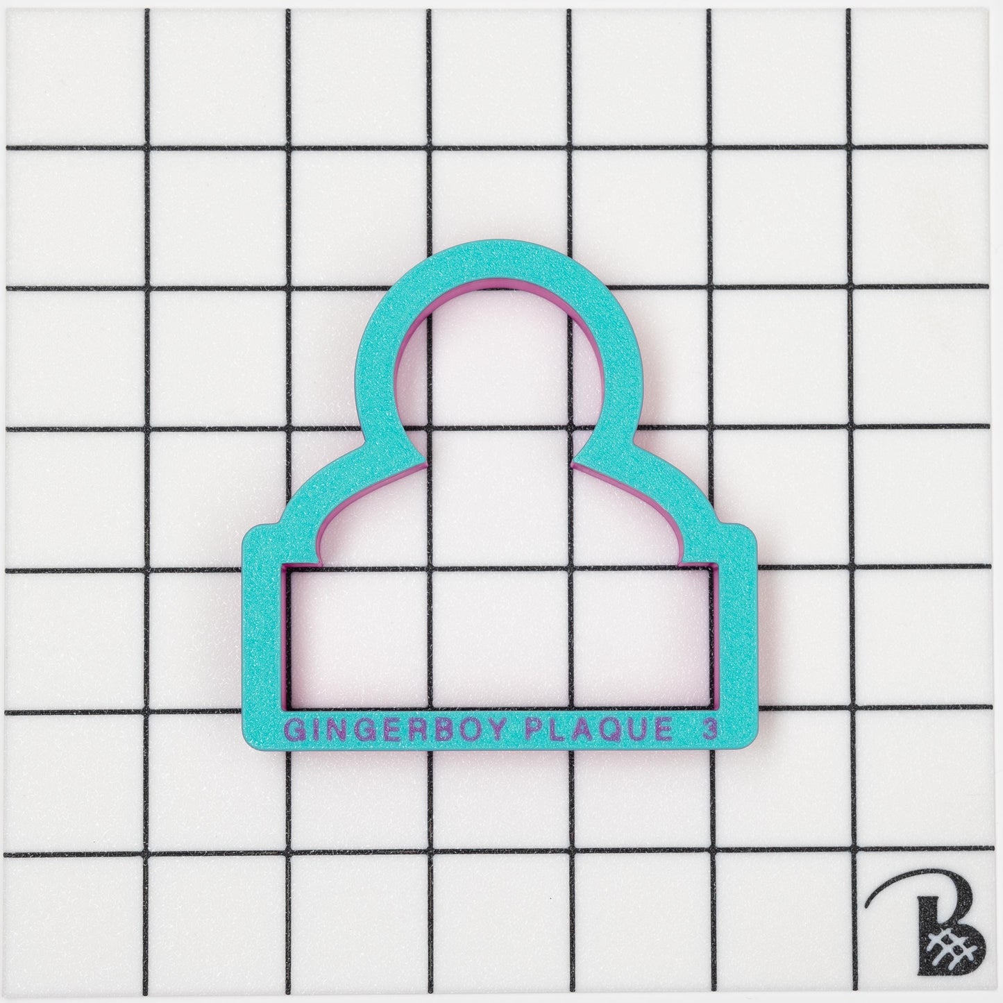 Gingerbread Man Name Plaque Cookie Cutter