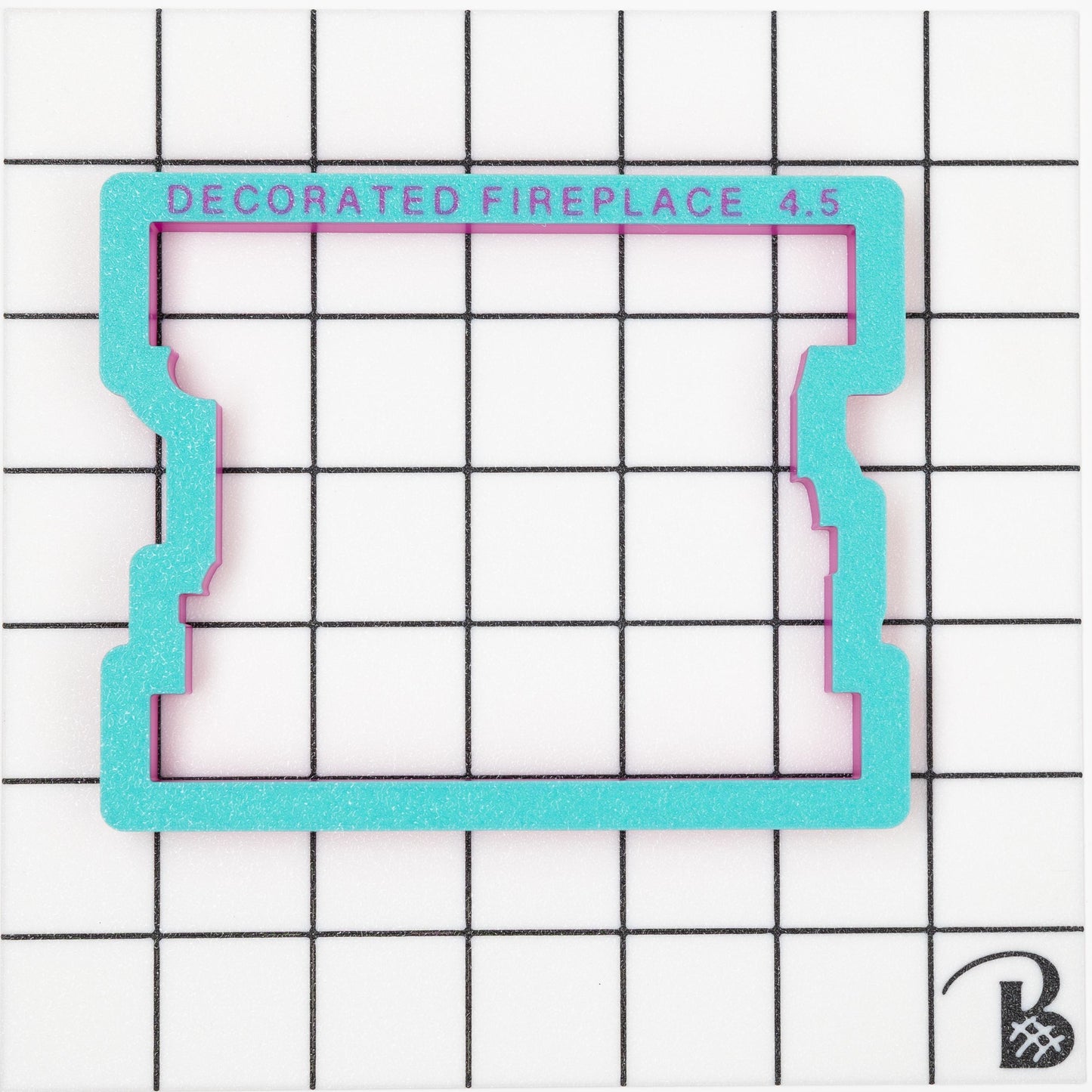 Decorated Fireplace Mantle Cookie Cutter