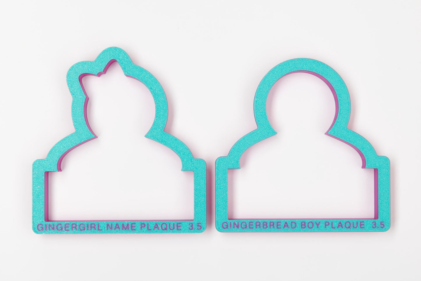 Gingerbread Girl Name Plaque Cookie Cutter