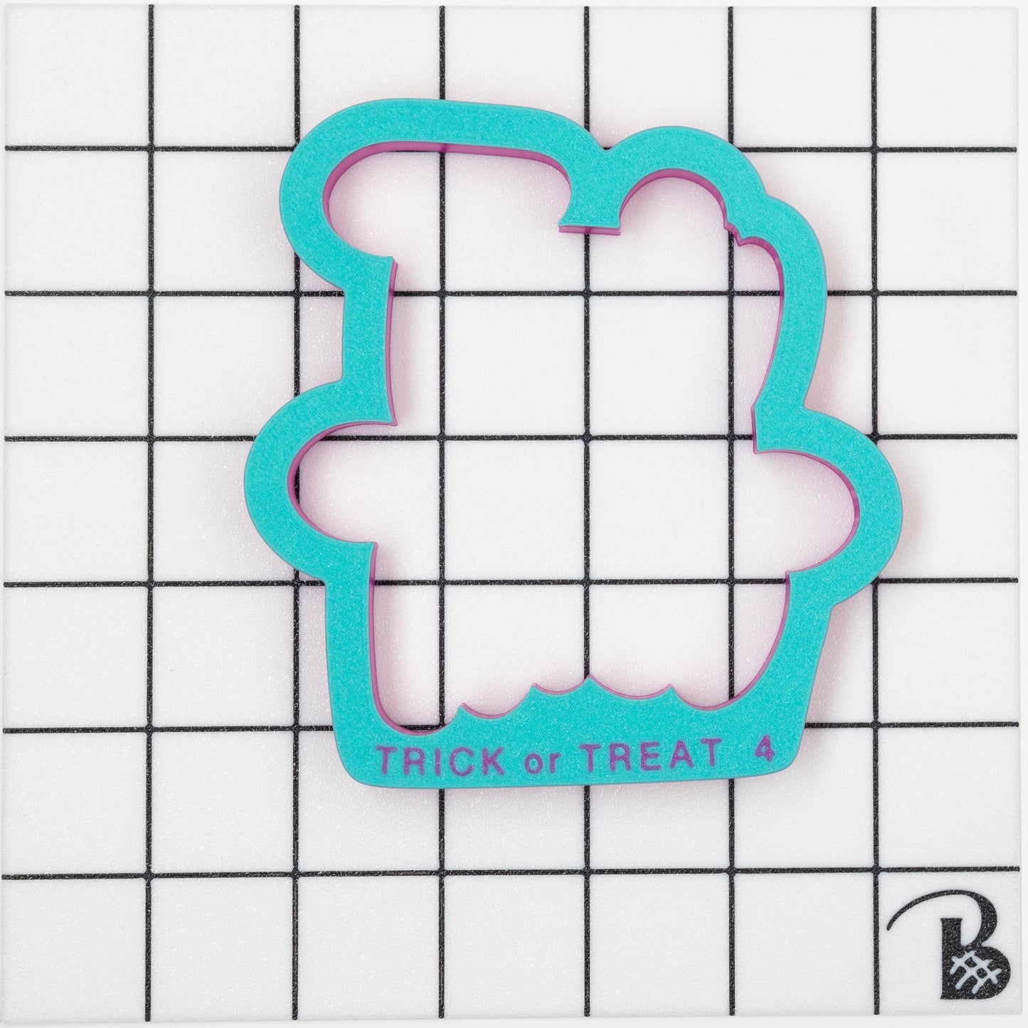 Trick or Treat Text Cookie Cutter (With or Without Stencil)
