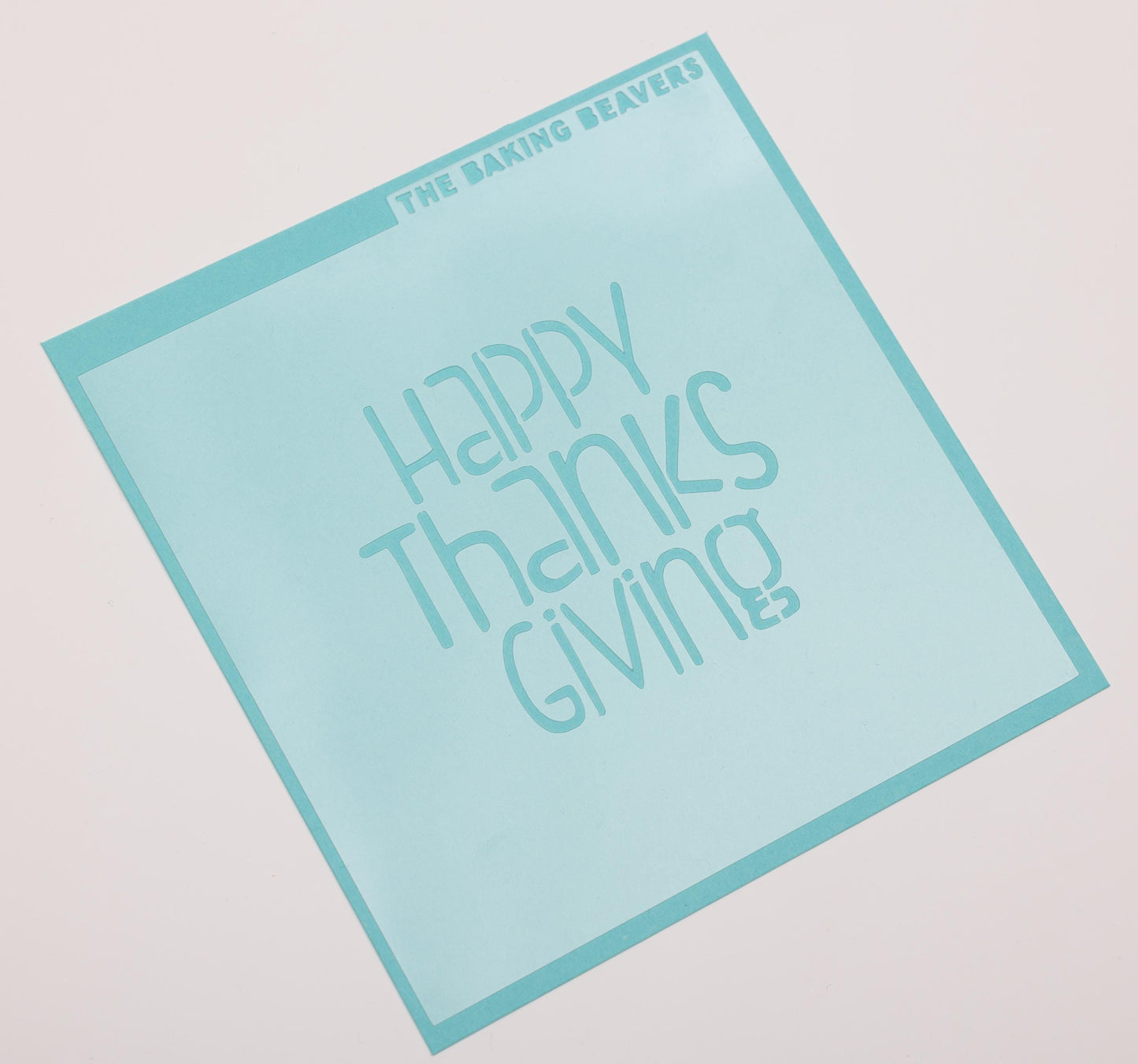 Happy Thanksgiving Text Cookie Cutter (optional Stencil)