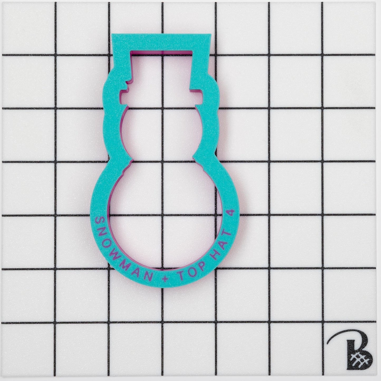Snowman with Top Hat Cookie Cutter (recommend sizing up)