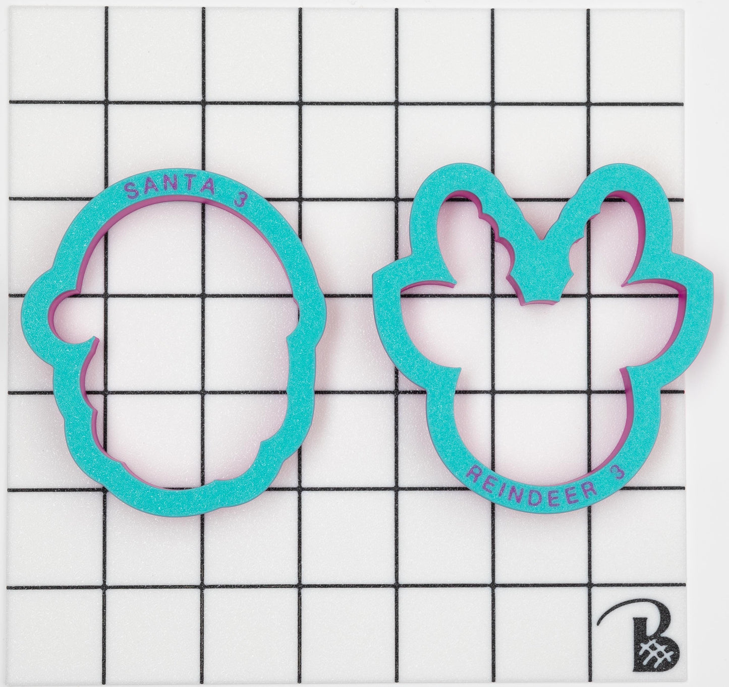 Santa & Rudolph Face (Set of 2) Cookie Cutter