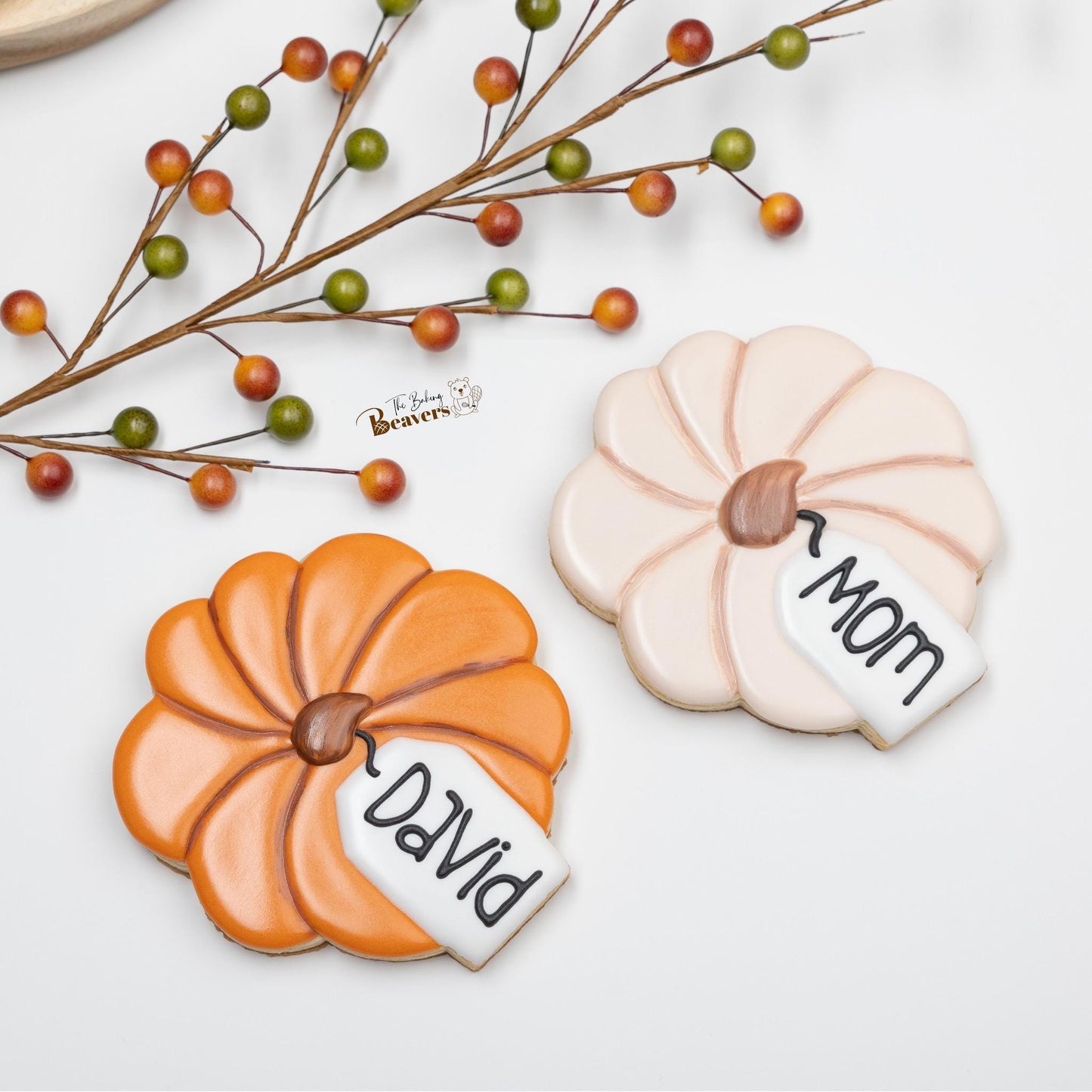 Pumpkin with tag | Top View pumpkin | Place setting Cookie Cutter