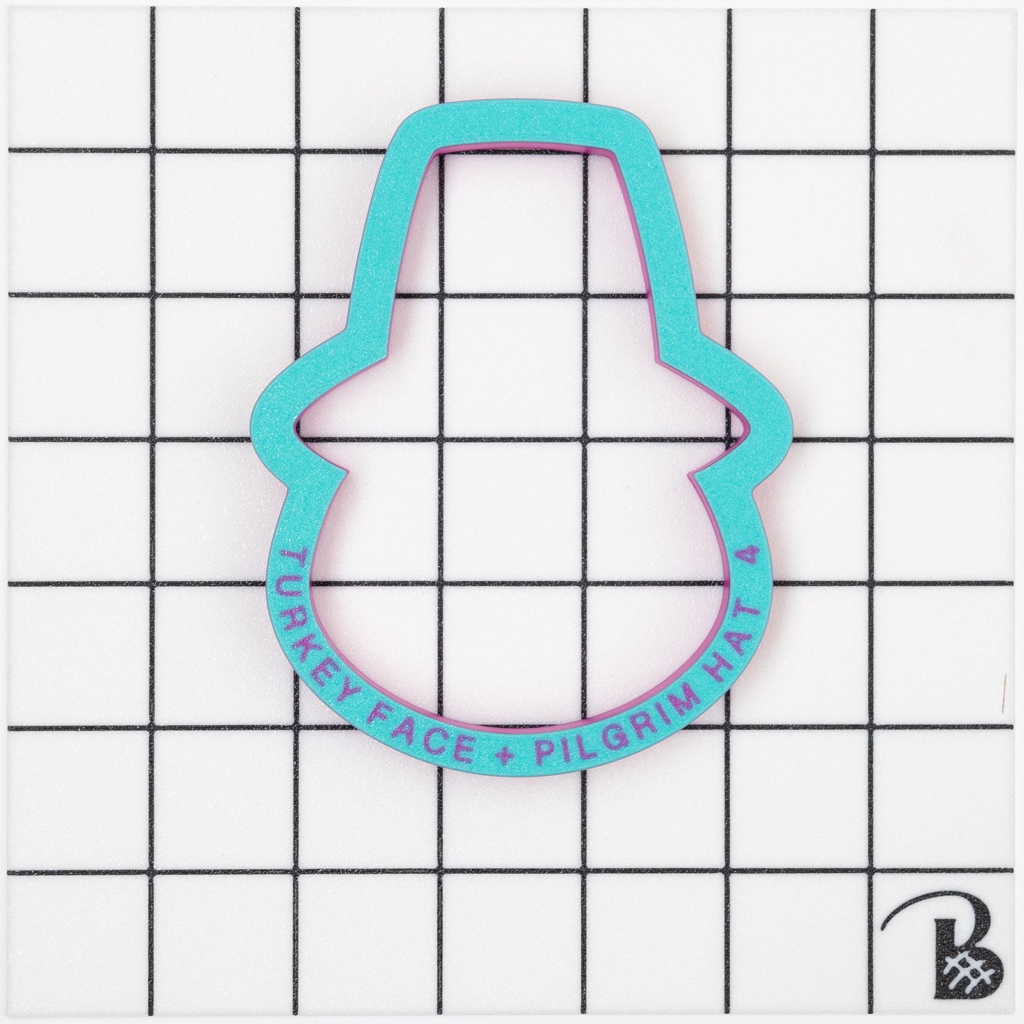 Turkey Pilgrim (face) Cookie Cutter