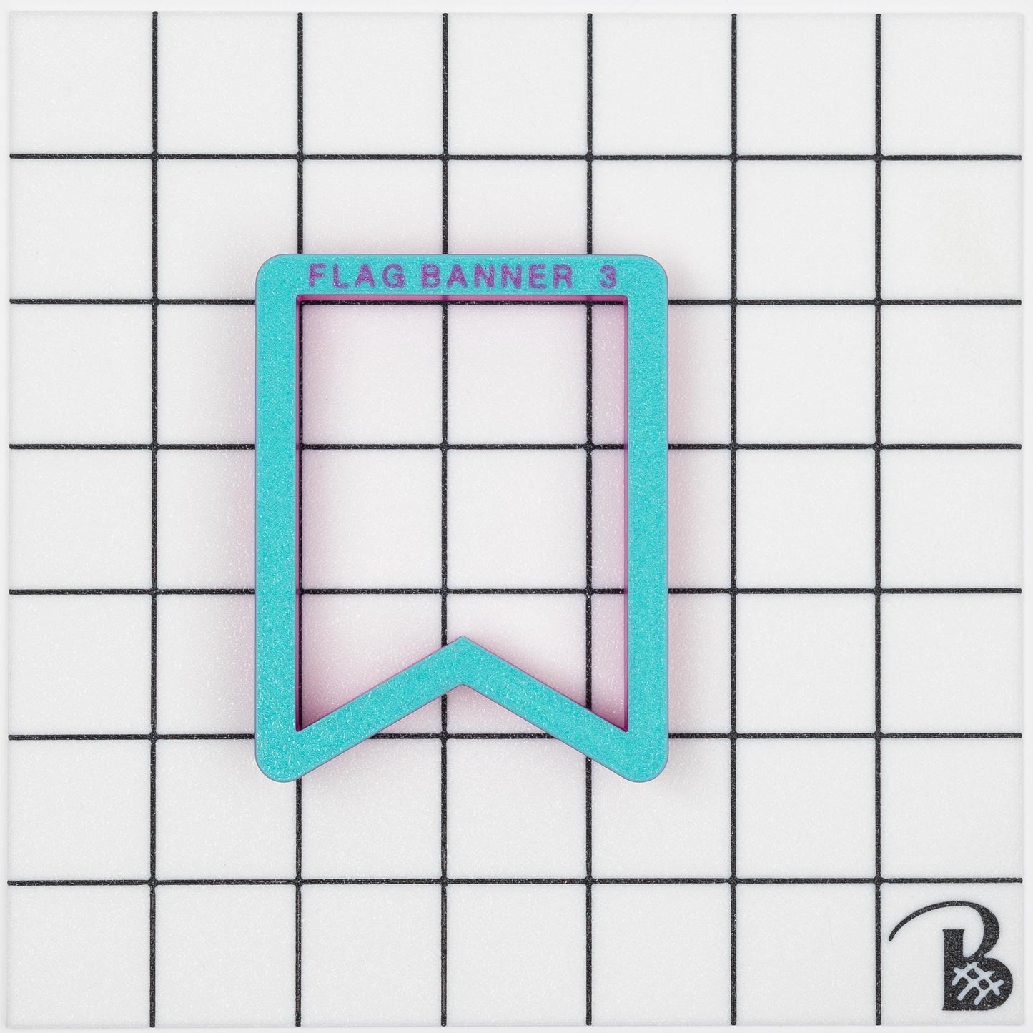 Single Flag Banner Cookie Cutter