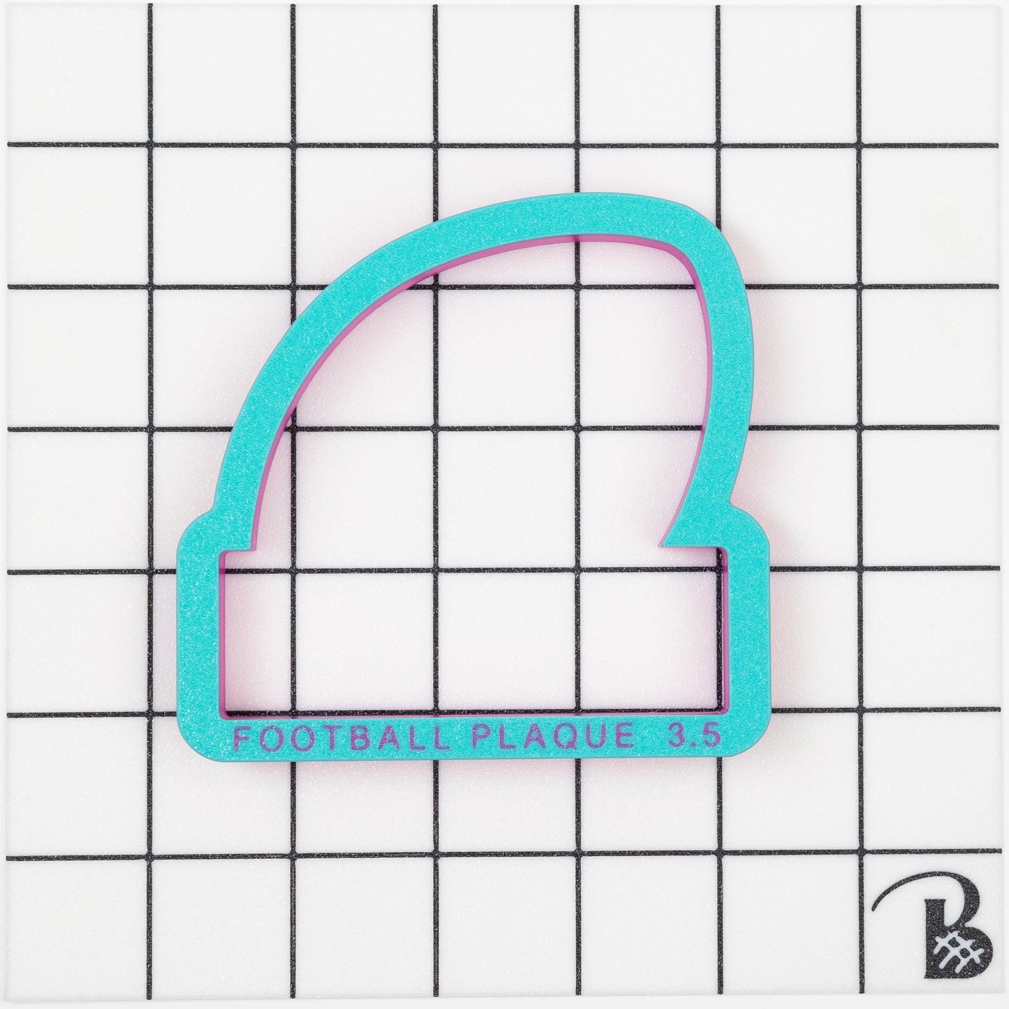Personalized Football Plaque Cookie Cutter