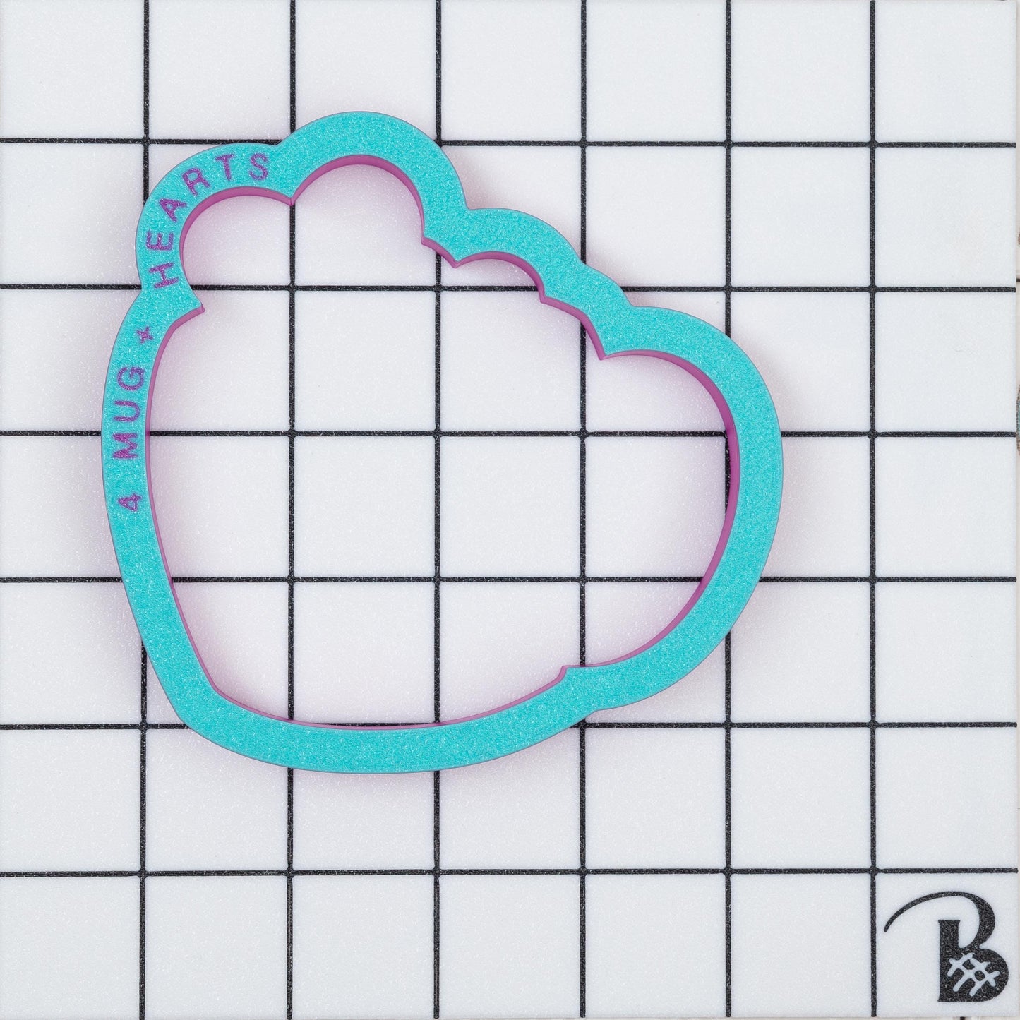 Valentine's Mug with hearts Cookie Cutter
