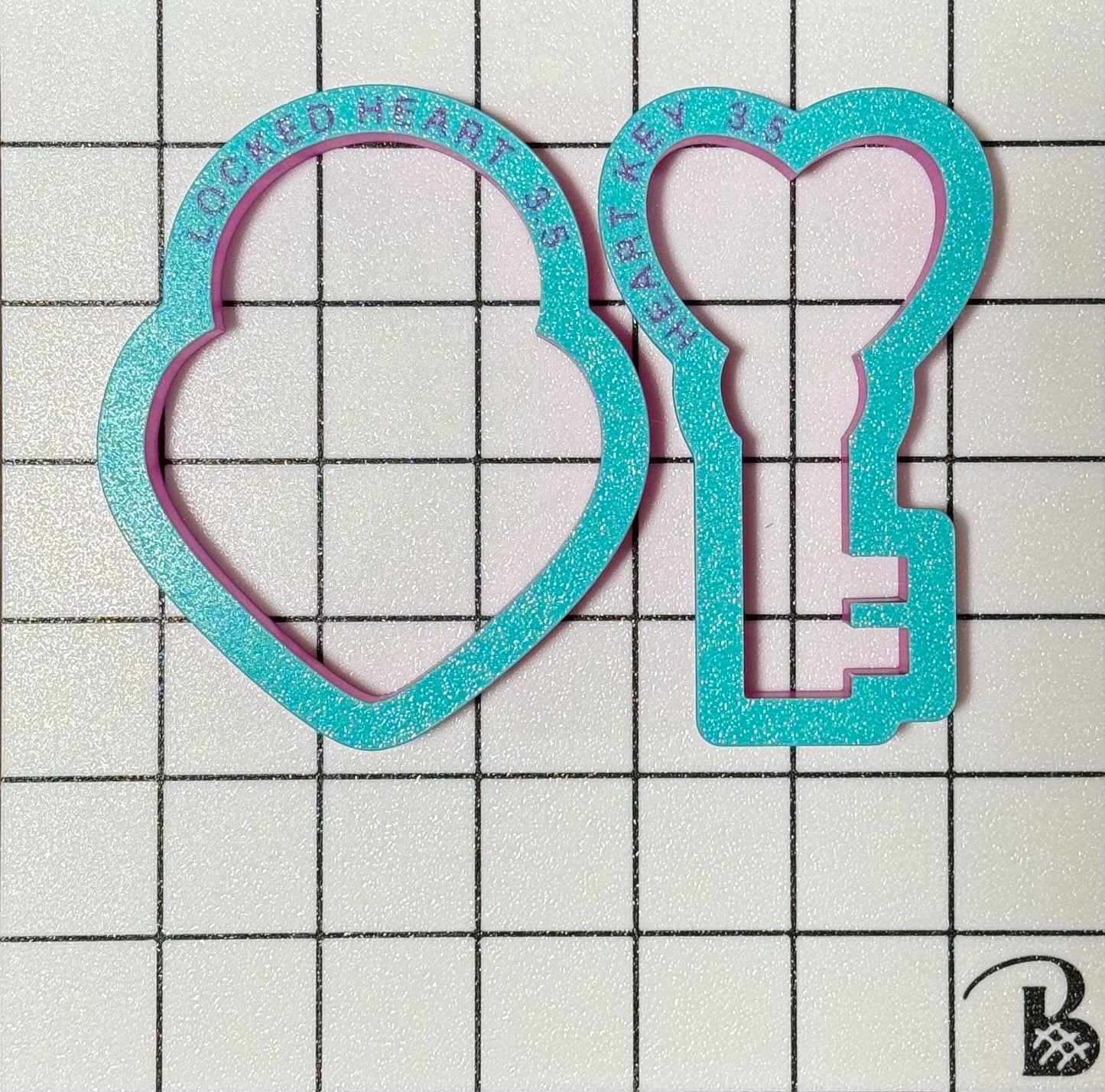 Heart Lock & Key (Set of 2) Cookie Cutter