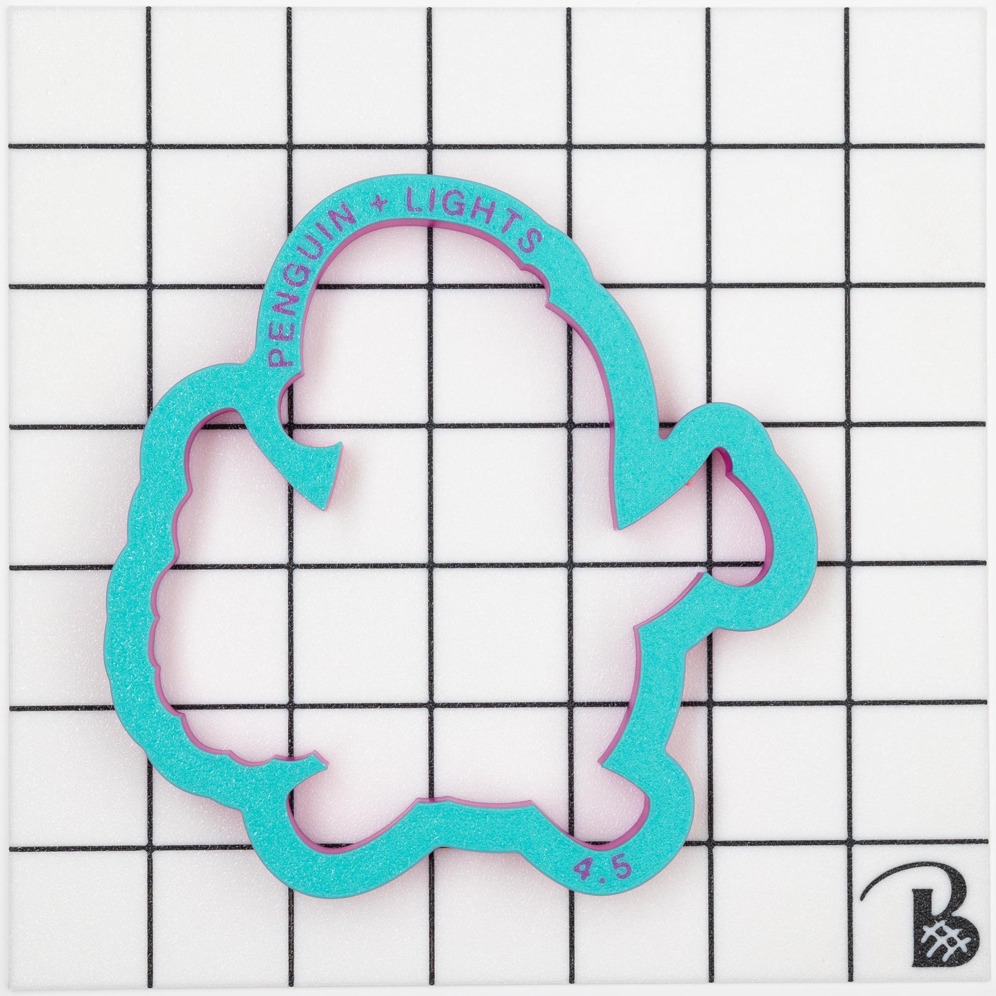 Holiday Penguin with String Lights Cookie Cutter