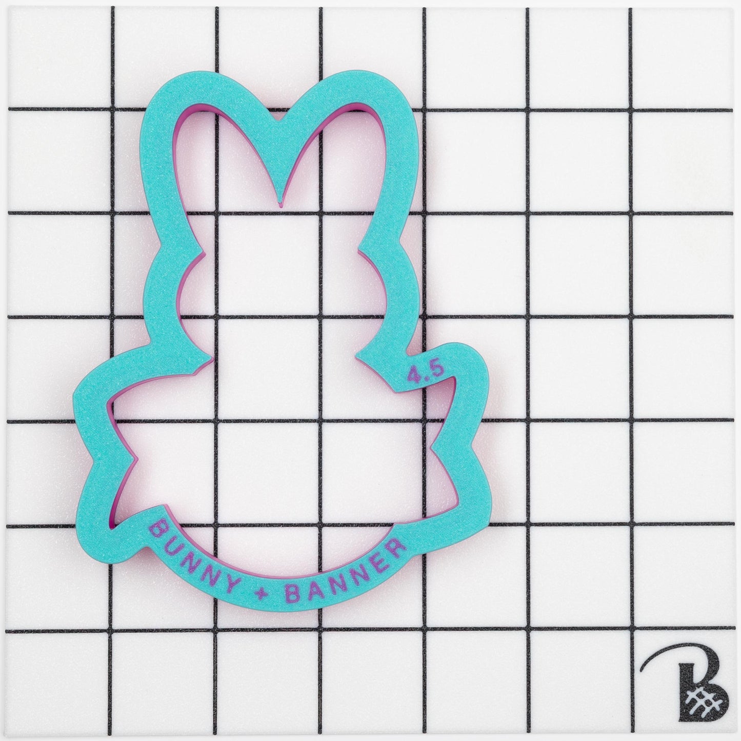 Bunny with Banner Cookie Cutter