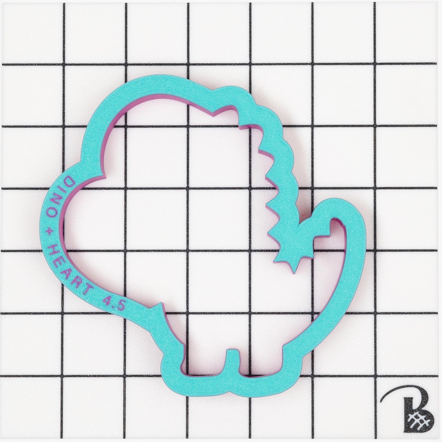 Dinosaur Holding Heart Cookie Cutter | Dino Valentine