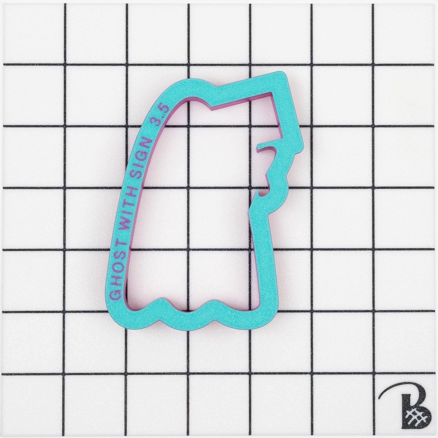 Ghost with Sign Cookie Cutter