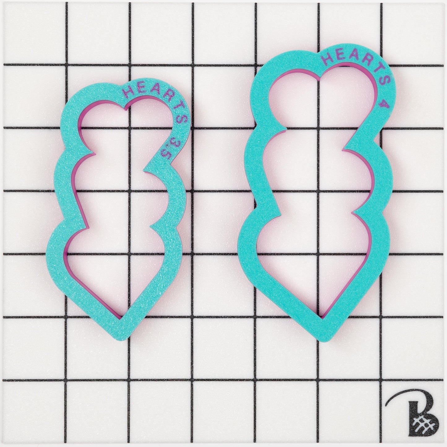 Stacked Hearts Cookie Cutter | Valentine hearts cookie cutter (recommend sizing up)
