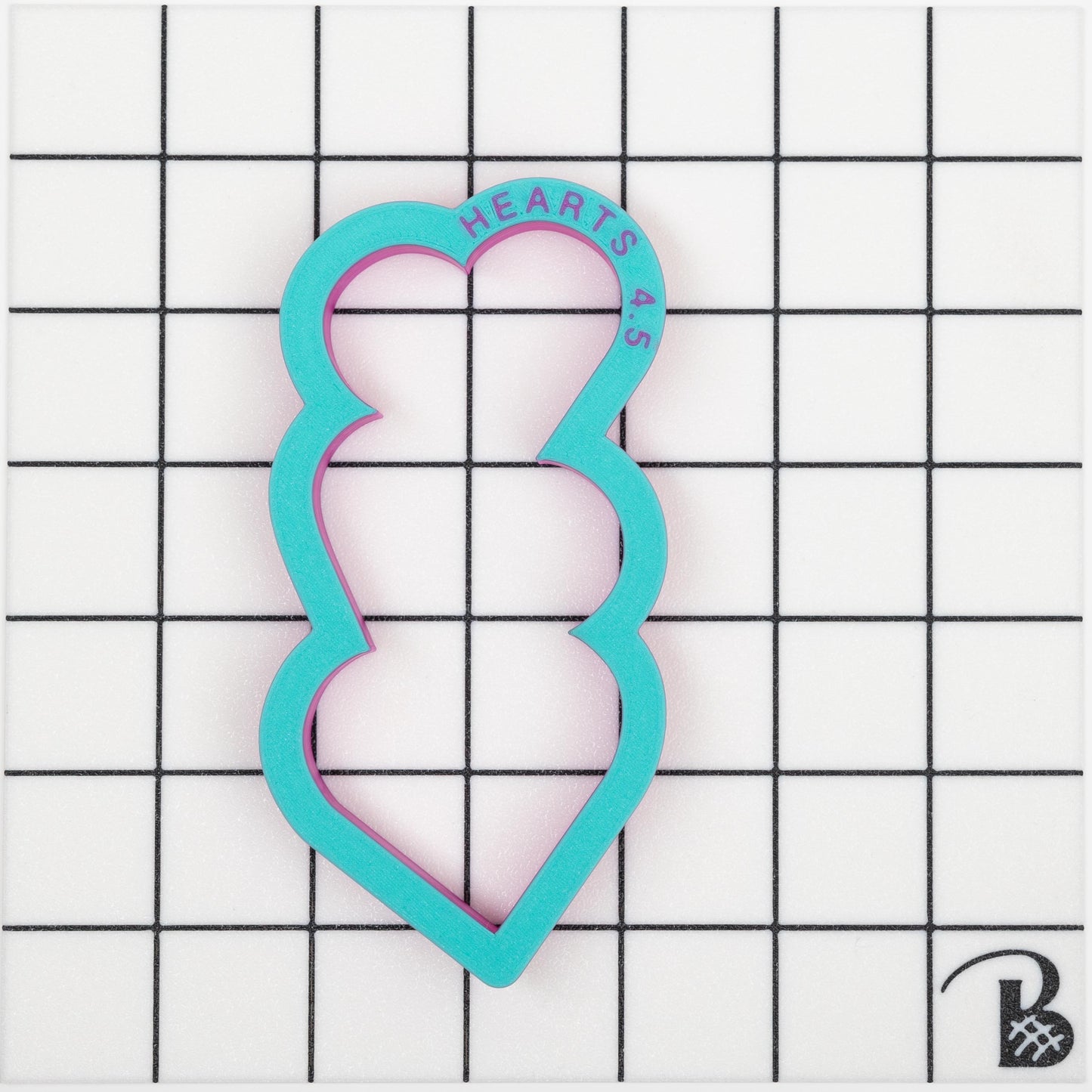 Stacked Hearts Cookie Cutter | Valentine hearts cookie cutter (recommend sizing up)